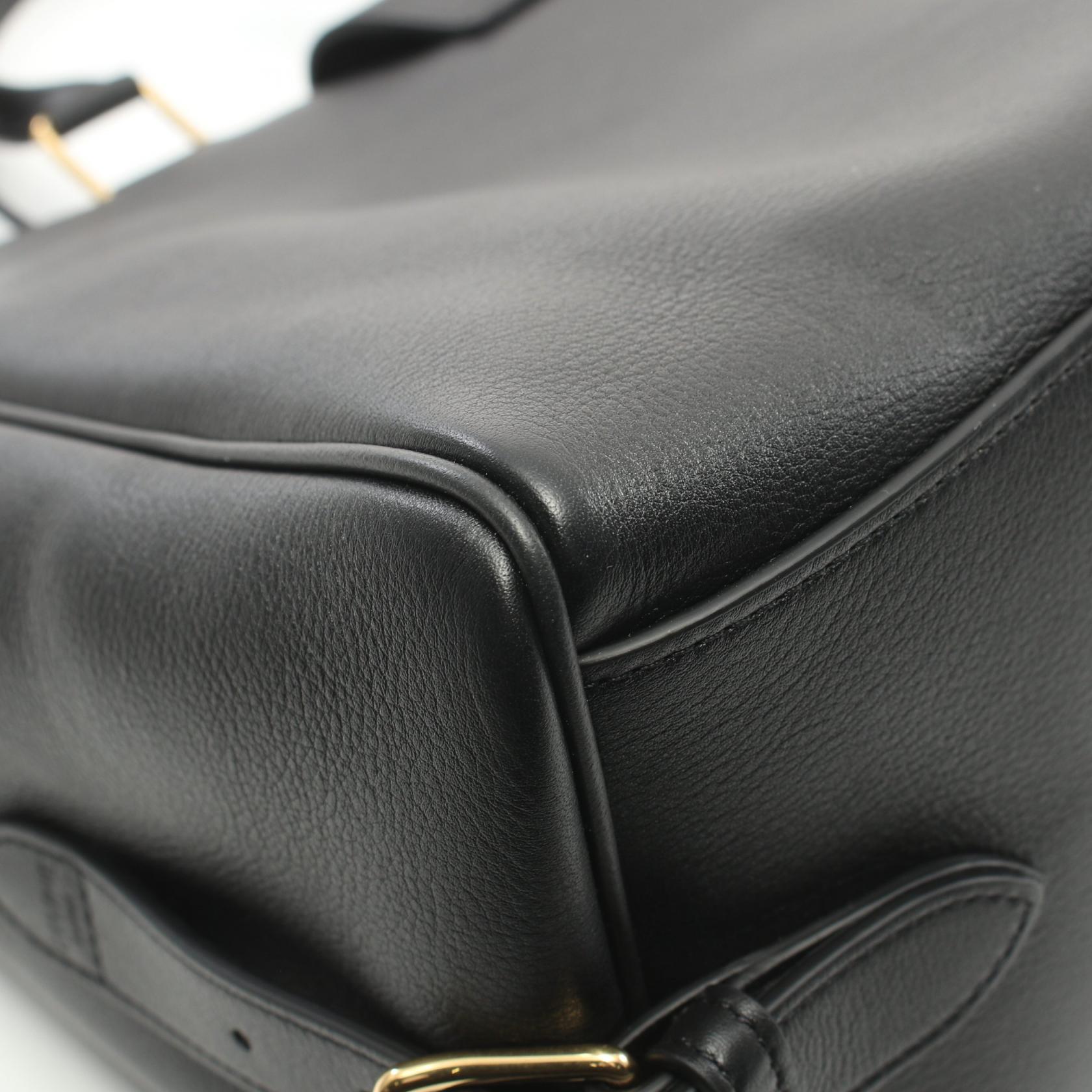 Celine Medium Apolline Leather Handbag Black