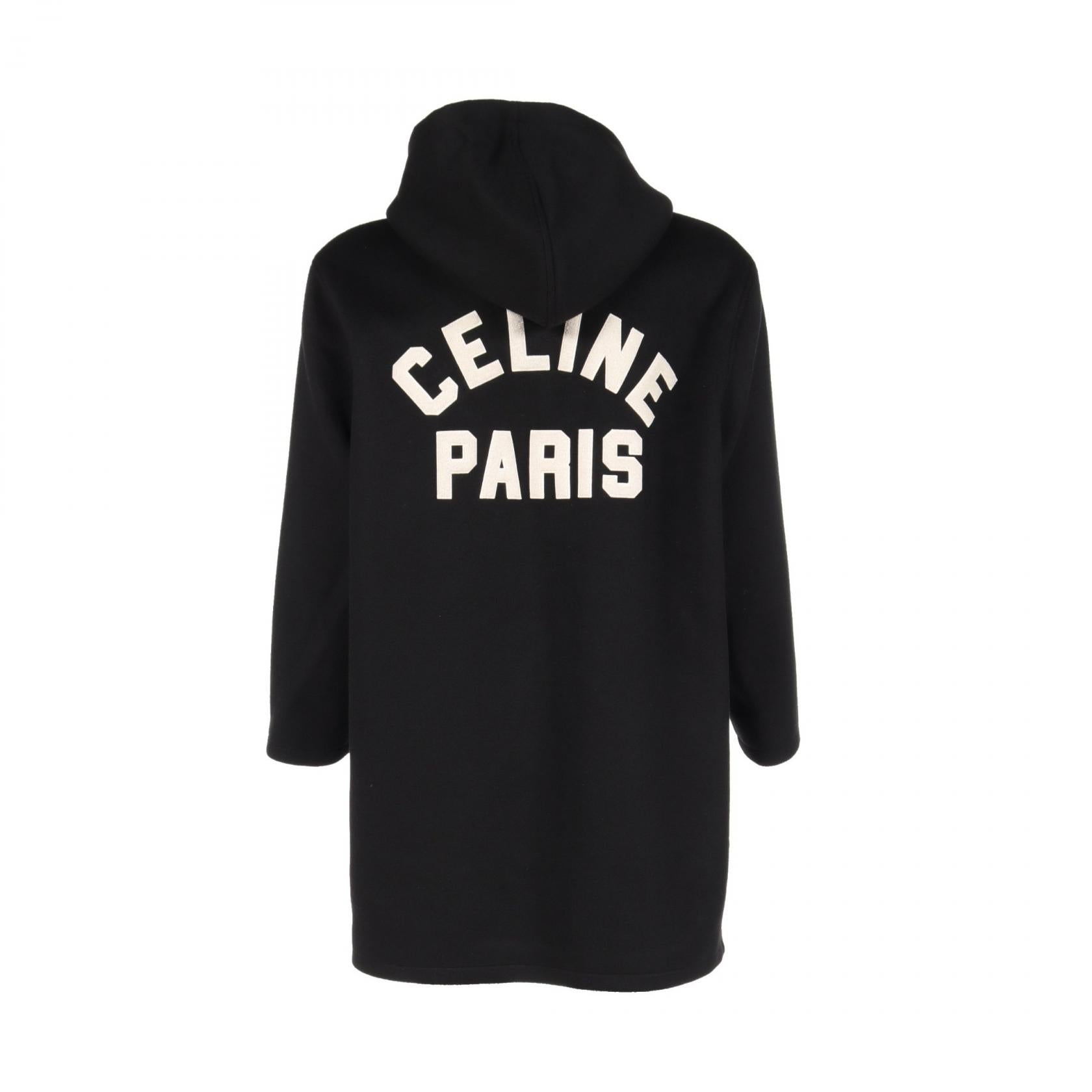 Celine Wool College Hoodie Double Face Outerwear