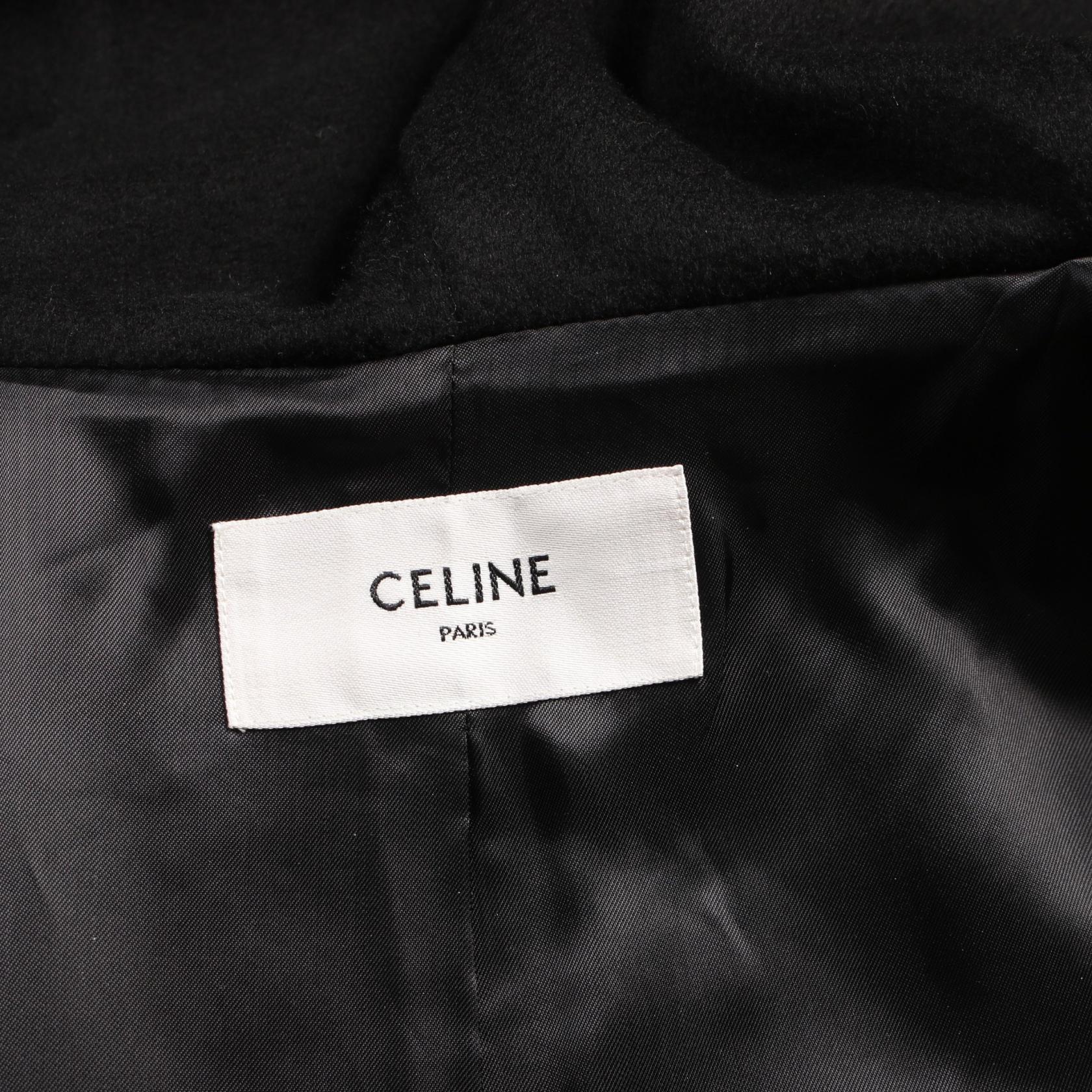 Celine Wool College Hoodie Double Face Outerwear