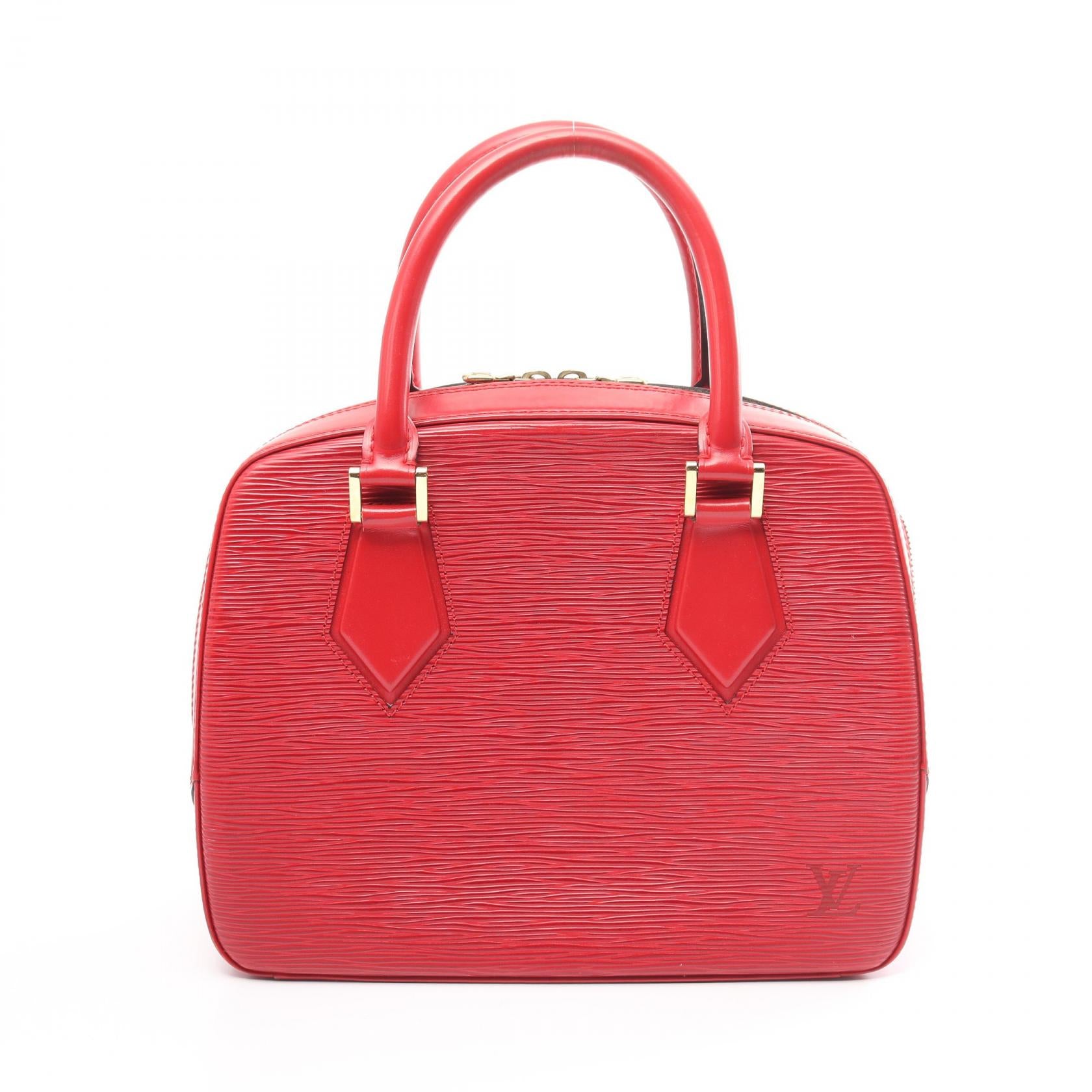 Louis Vuitton Epi Leather Sablon Red Handbag M52047