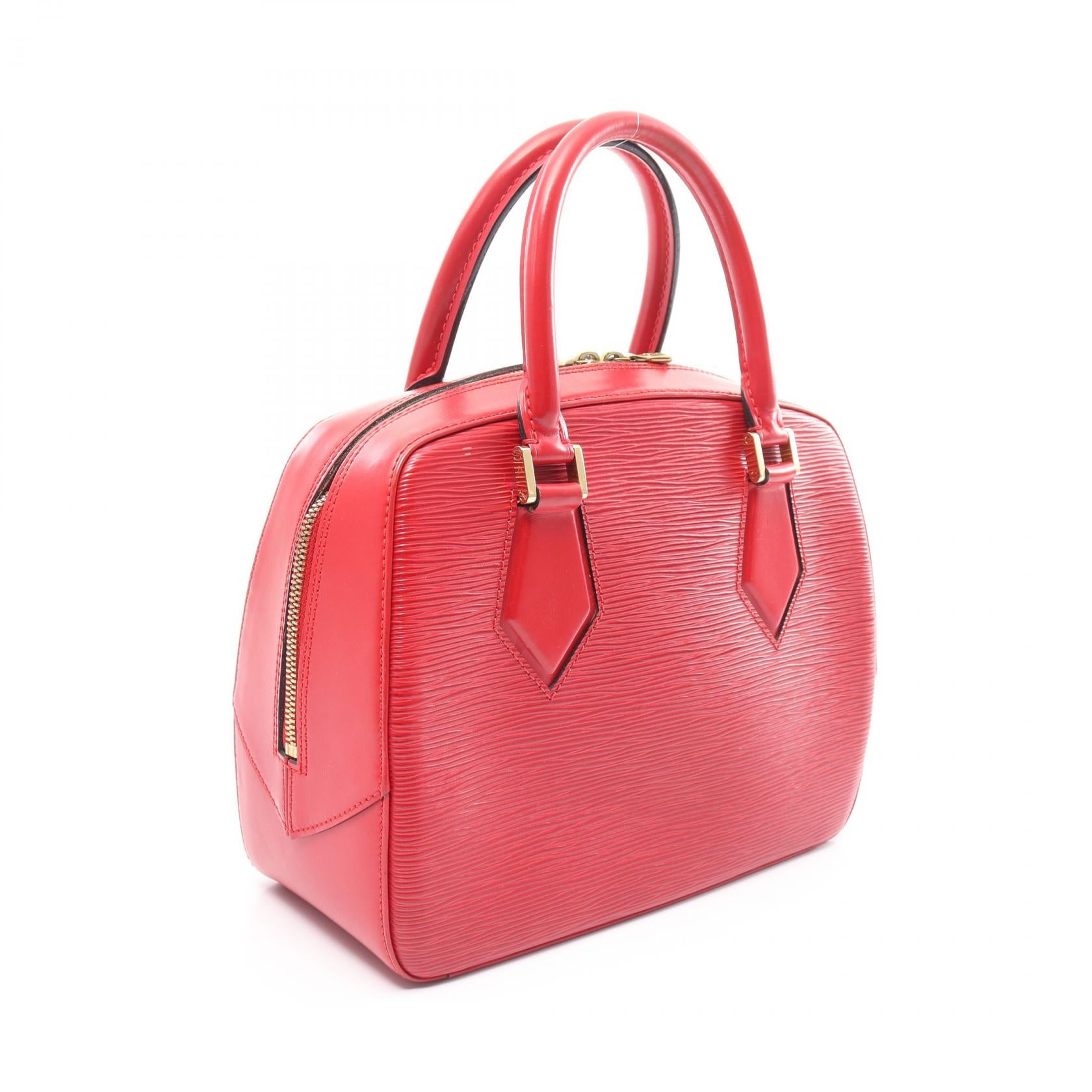 Louis Vuitton Epi Leather Sablon Red Handbag M52047