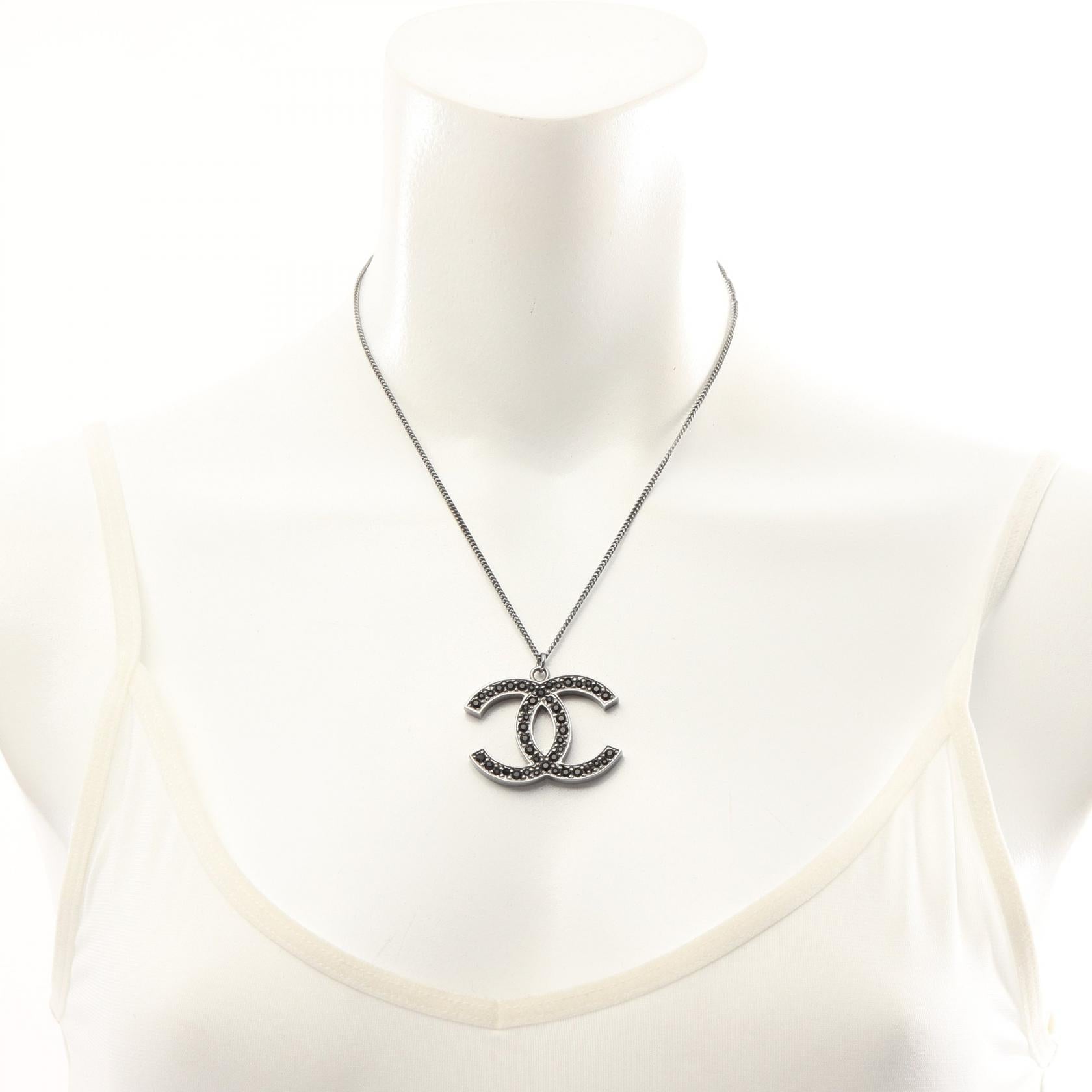 Chanel Coco Mark Necklace Stainless Steel