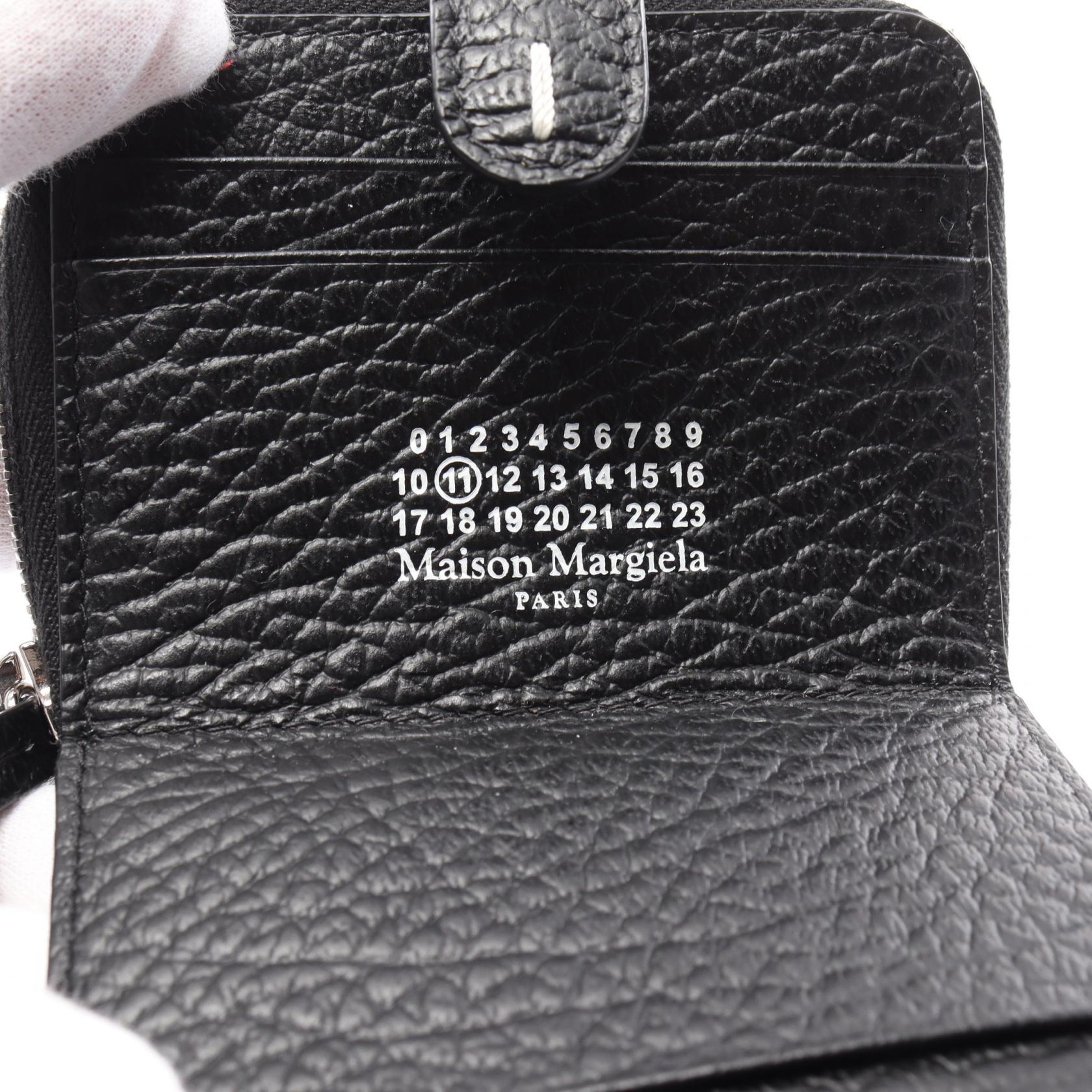 Maison Margiela Leather Compact Wallet Coin Case