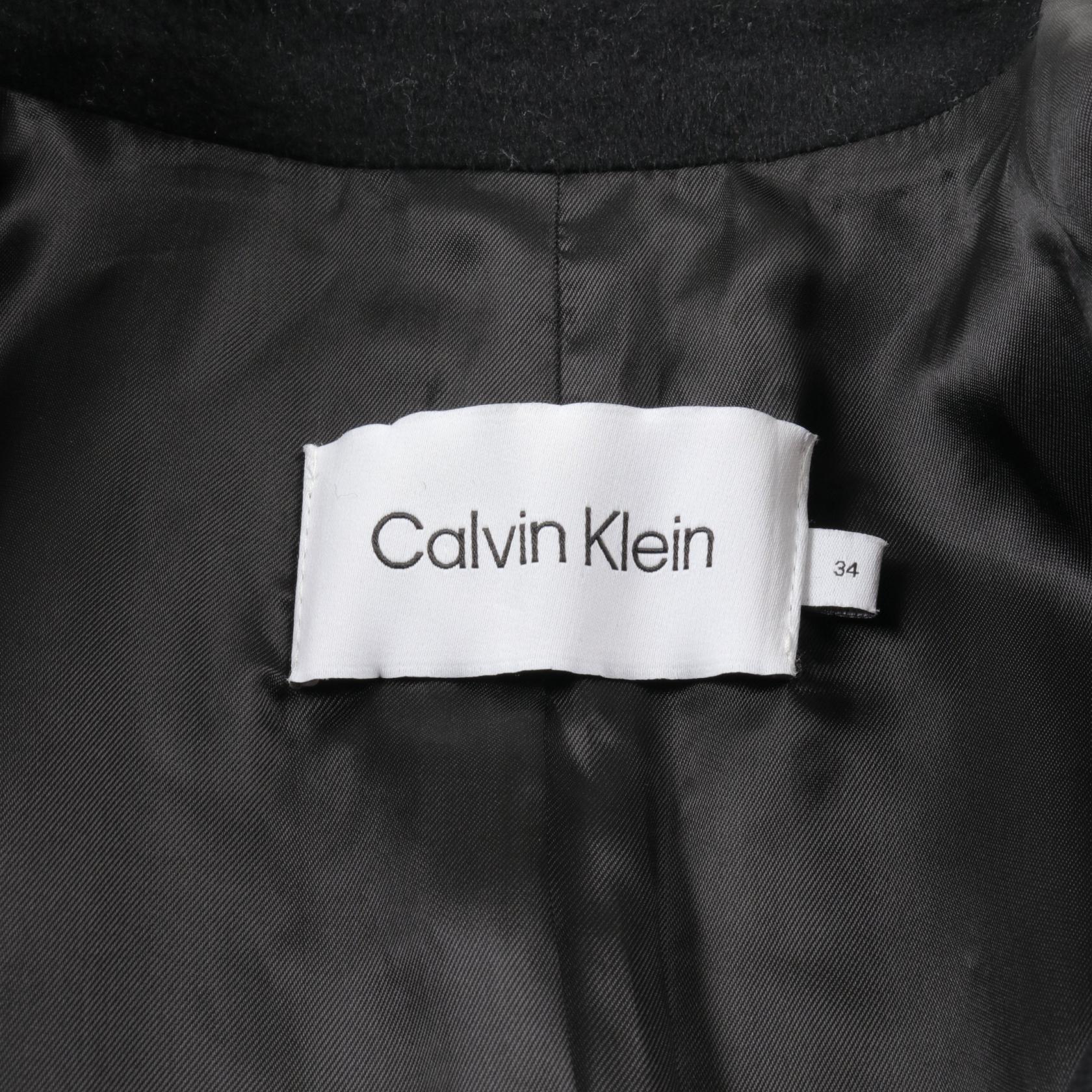 Calvin Klein Wool Cashmere Outerwear Black