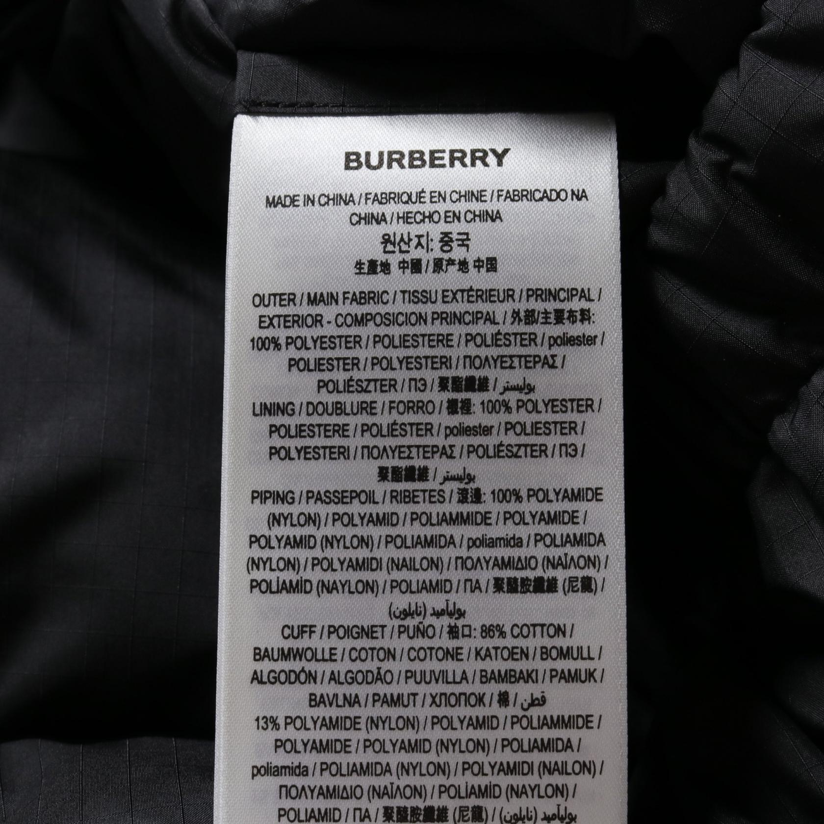 Burberry Polyester Down Jacket Navy