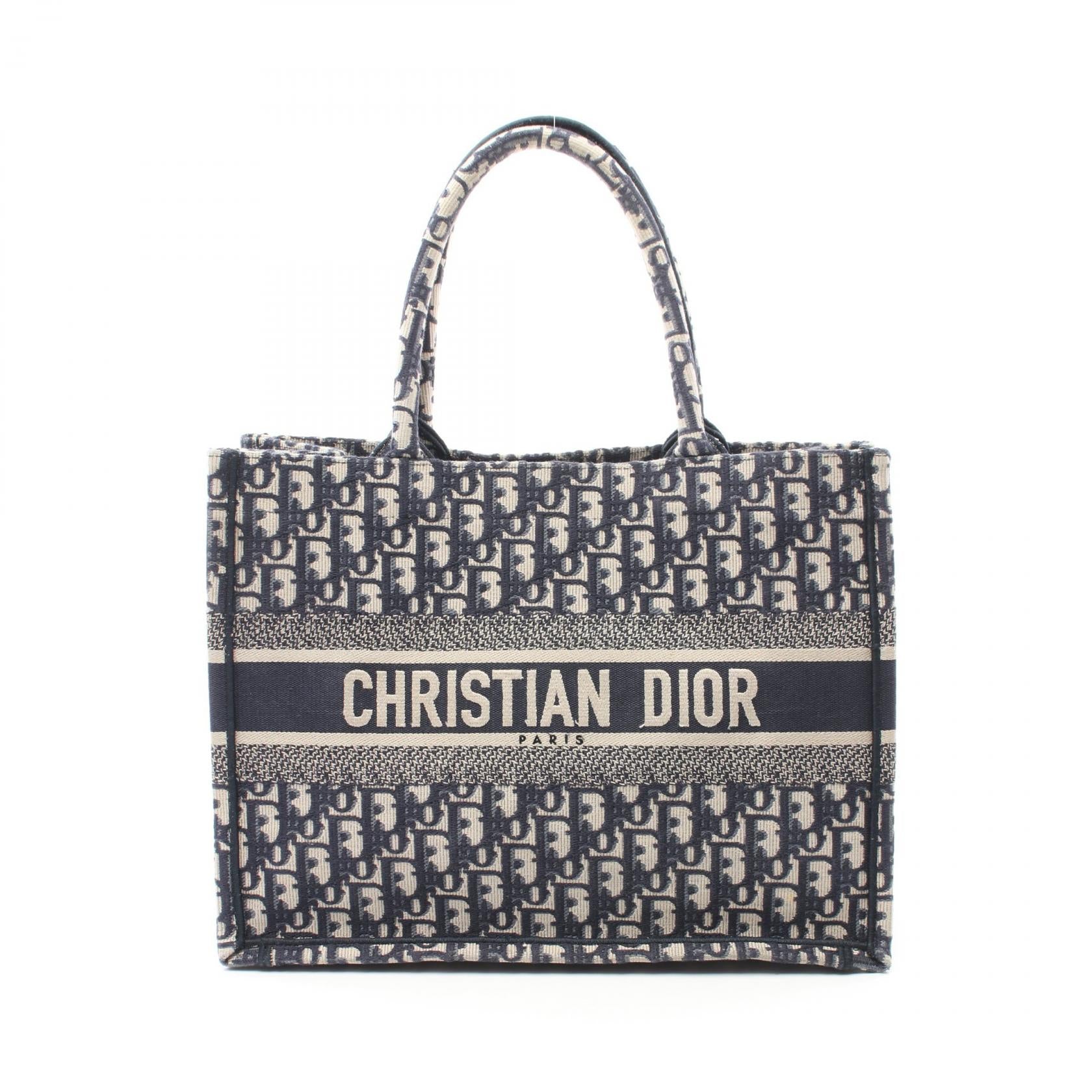 Dior Canvas Book Tote Medium Bag