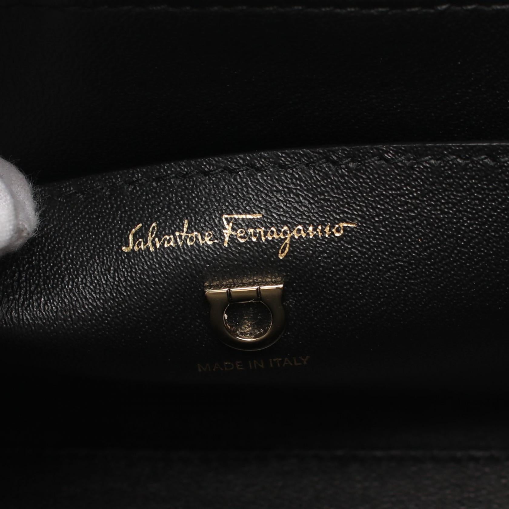 Salvatore Ferragamo Leather Gancini Handbag