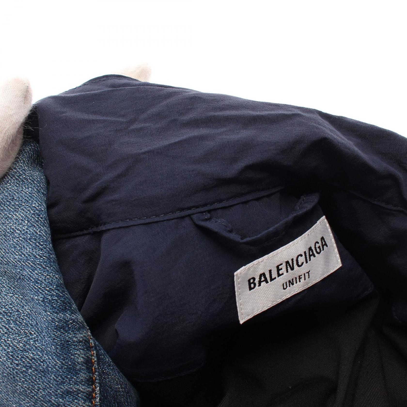 Balenciaga Denim Jacket Cotton Nylon