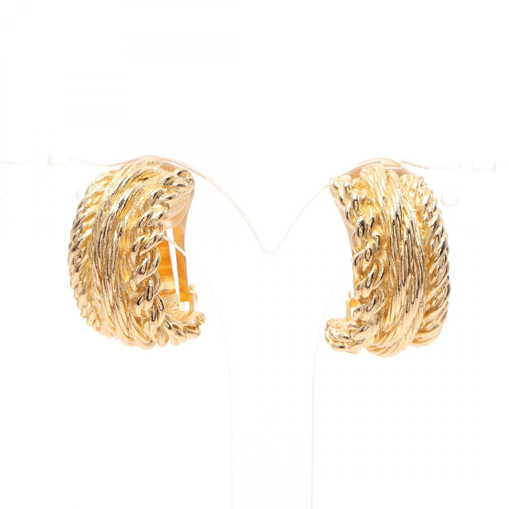 Dior Gold Plated Earrings Jewelry