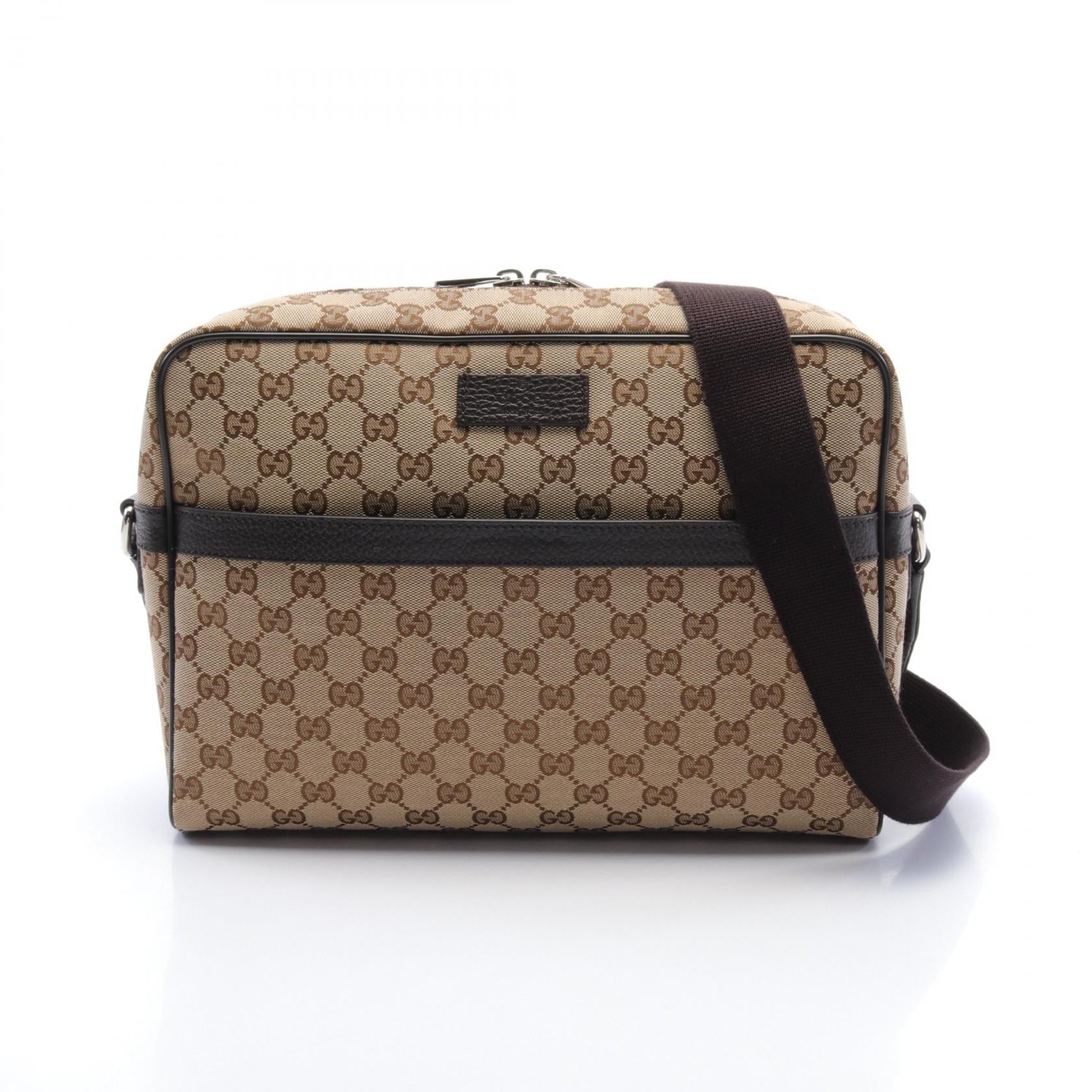 Gucci GG Canvas Leather Shoulder Bag