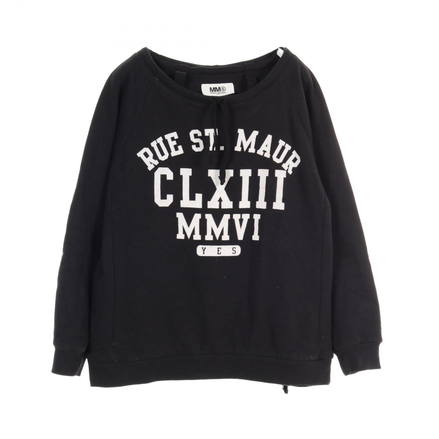 MM6 Sweatshirt Backpack Cotton Black