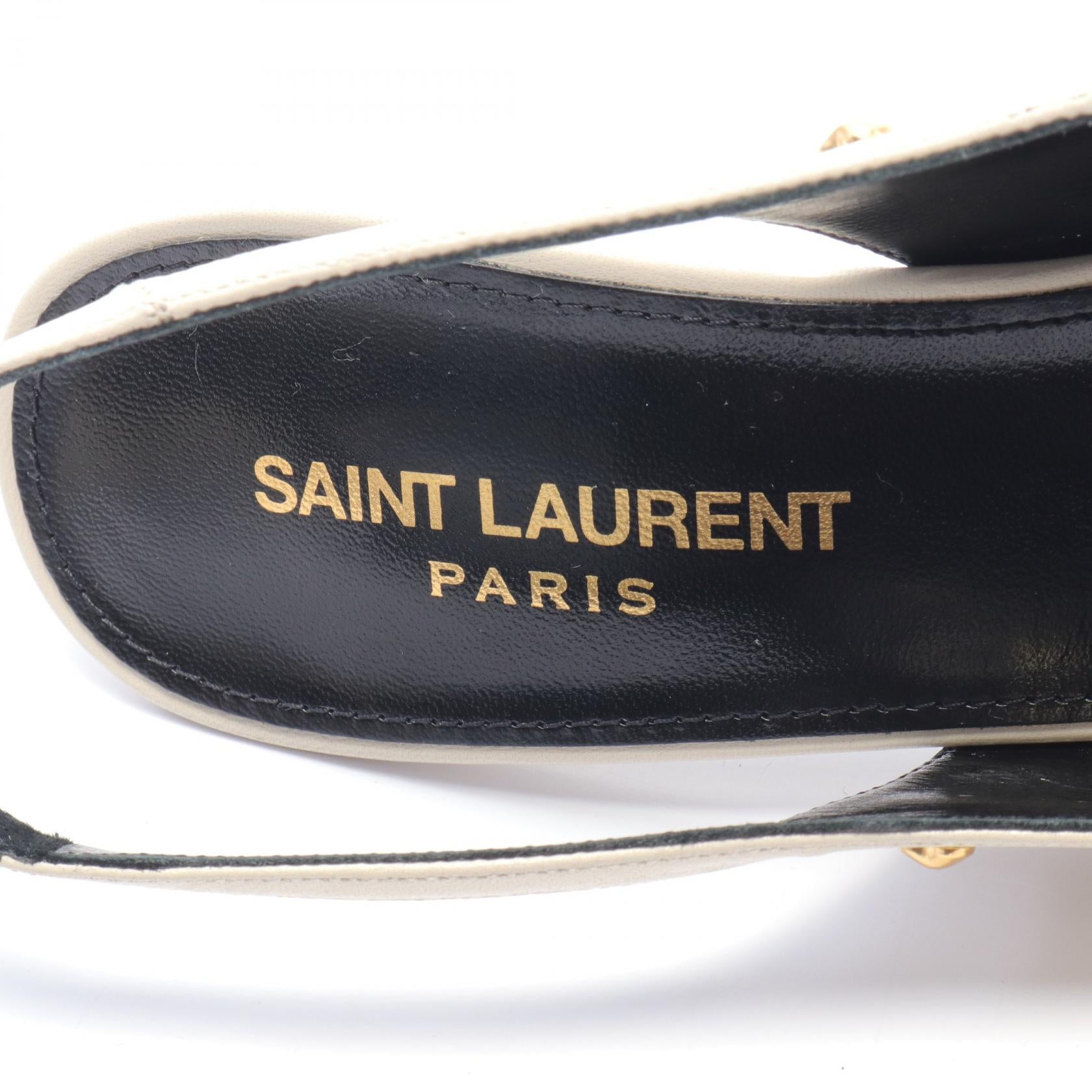 Yves Saint Laurent Leather Backstrap Pumps