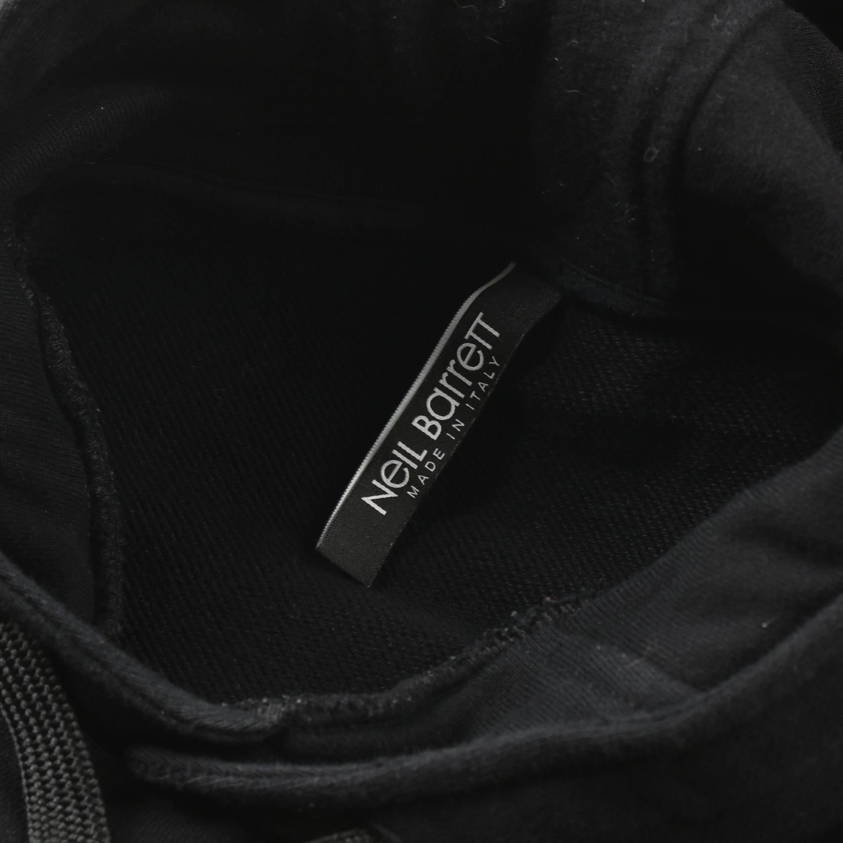 Neil Barrett iClaudius Cotton Hoodie Black