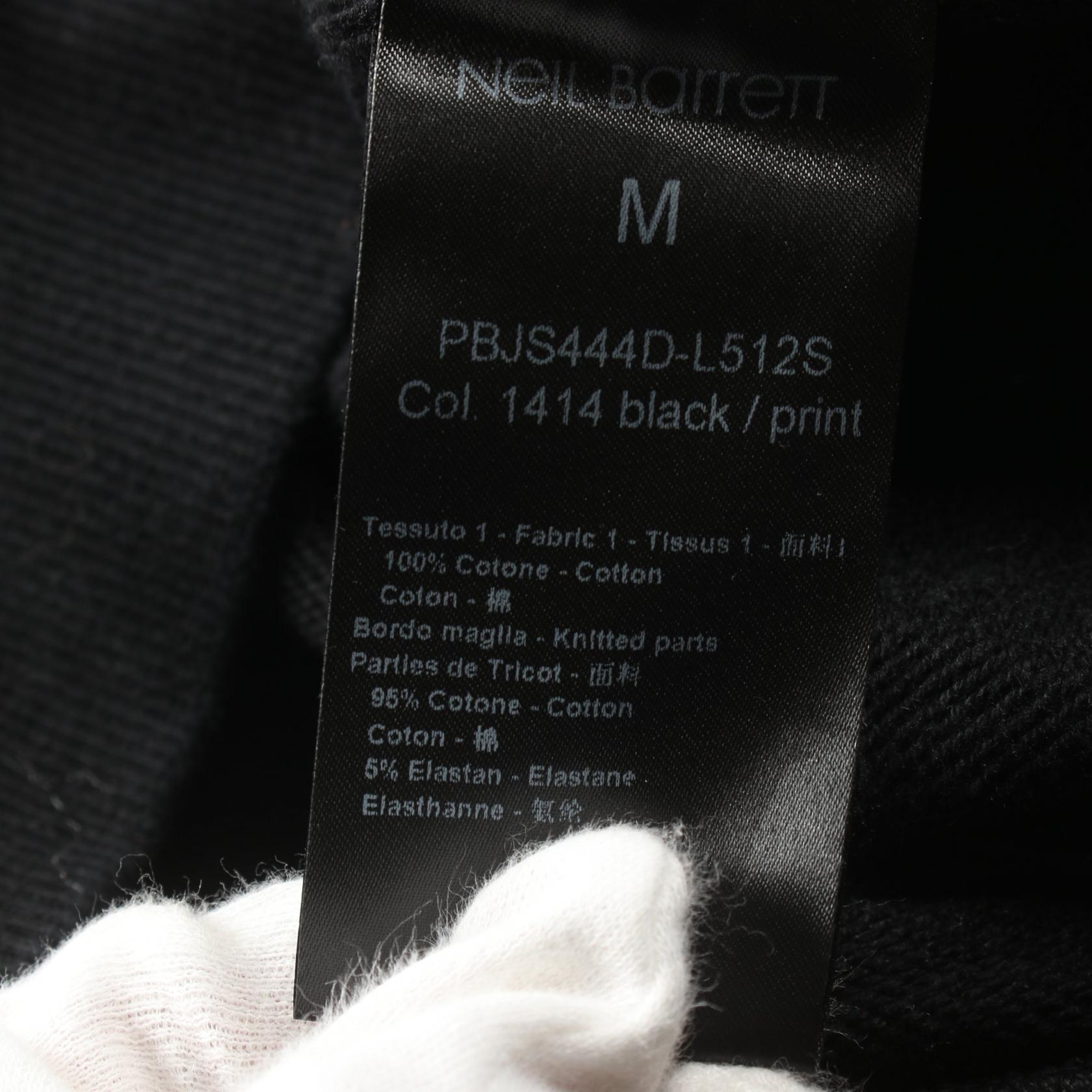 Neil Barrett iClaudius Cotton Hoodie Black