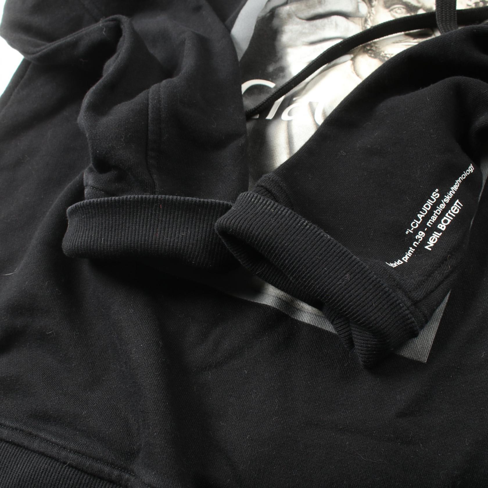 Neil Barrett iClaudius Cotton Hoodie Black