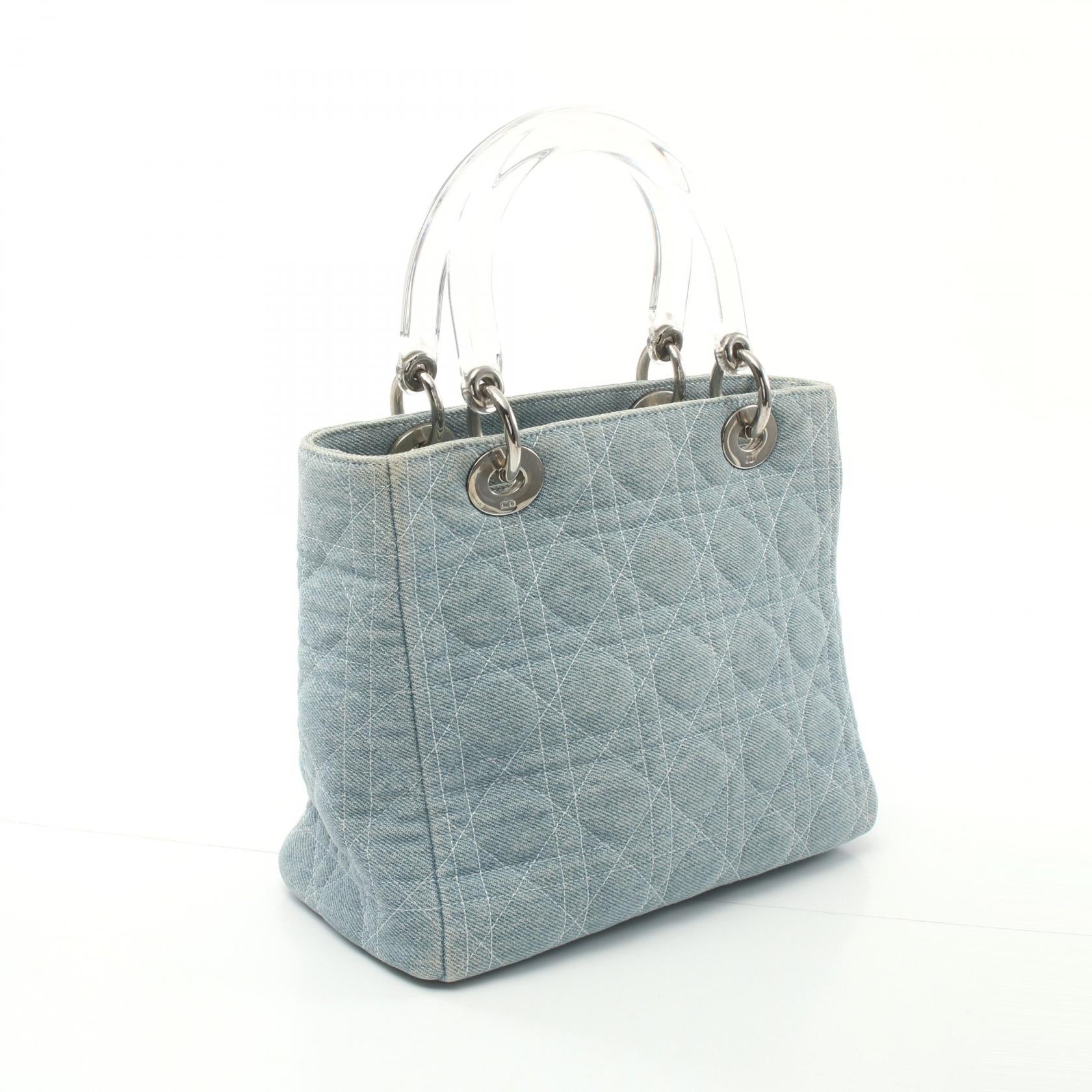 Dior Lady Dior Cannage Denim Handbag