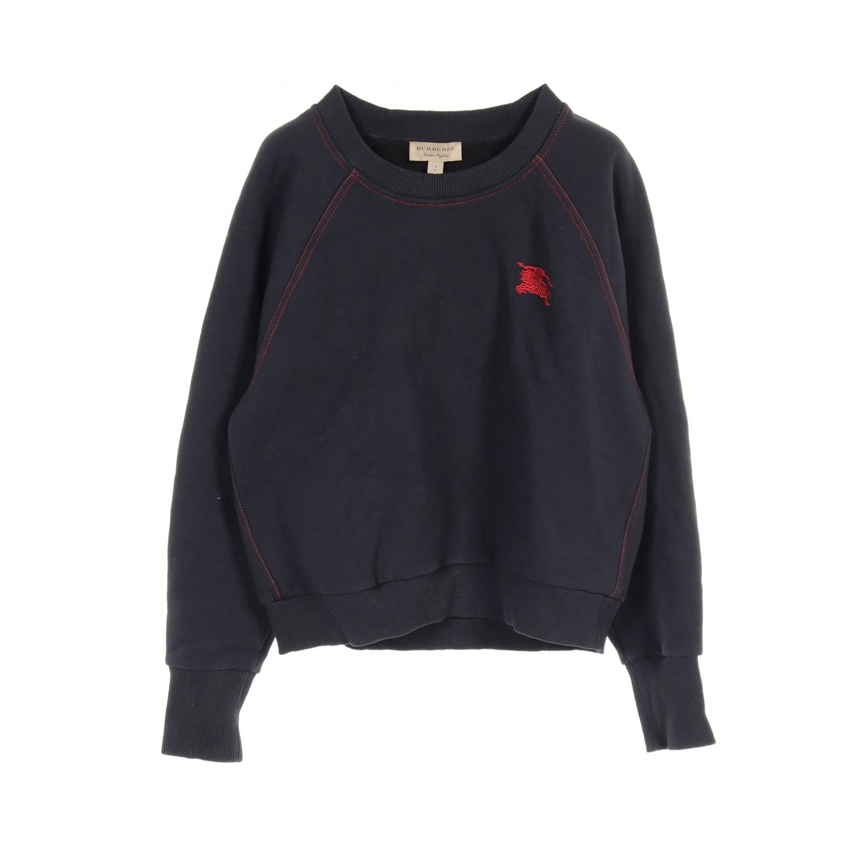 Burberry Contrast Stitch Cotton Sweatshirt