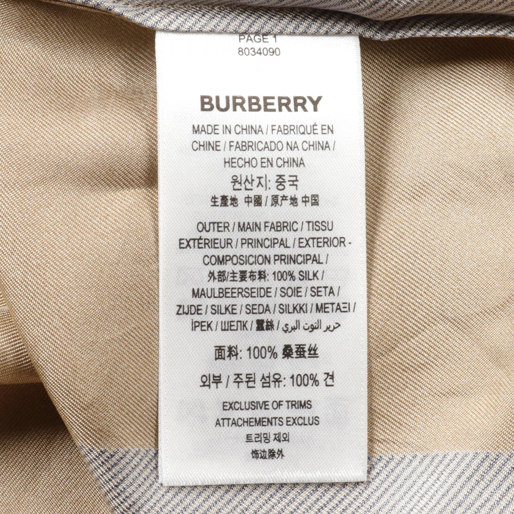 Burberry Silk Mega Check Blouse