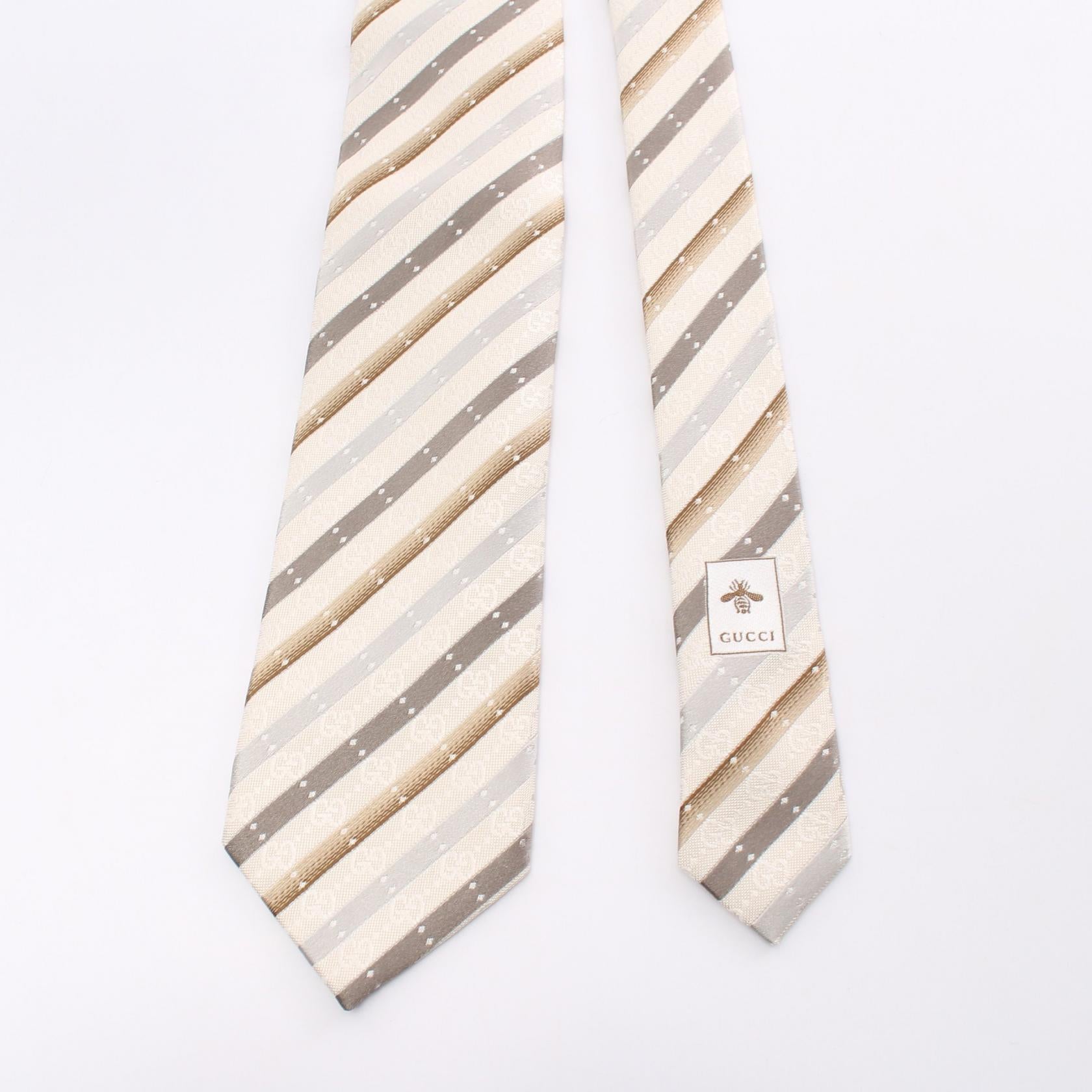 Gucci Silk FELISA GG Pattern Tie