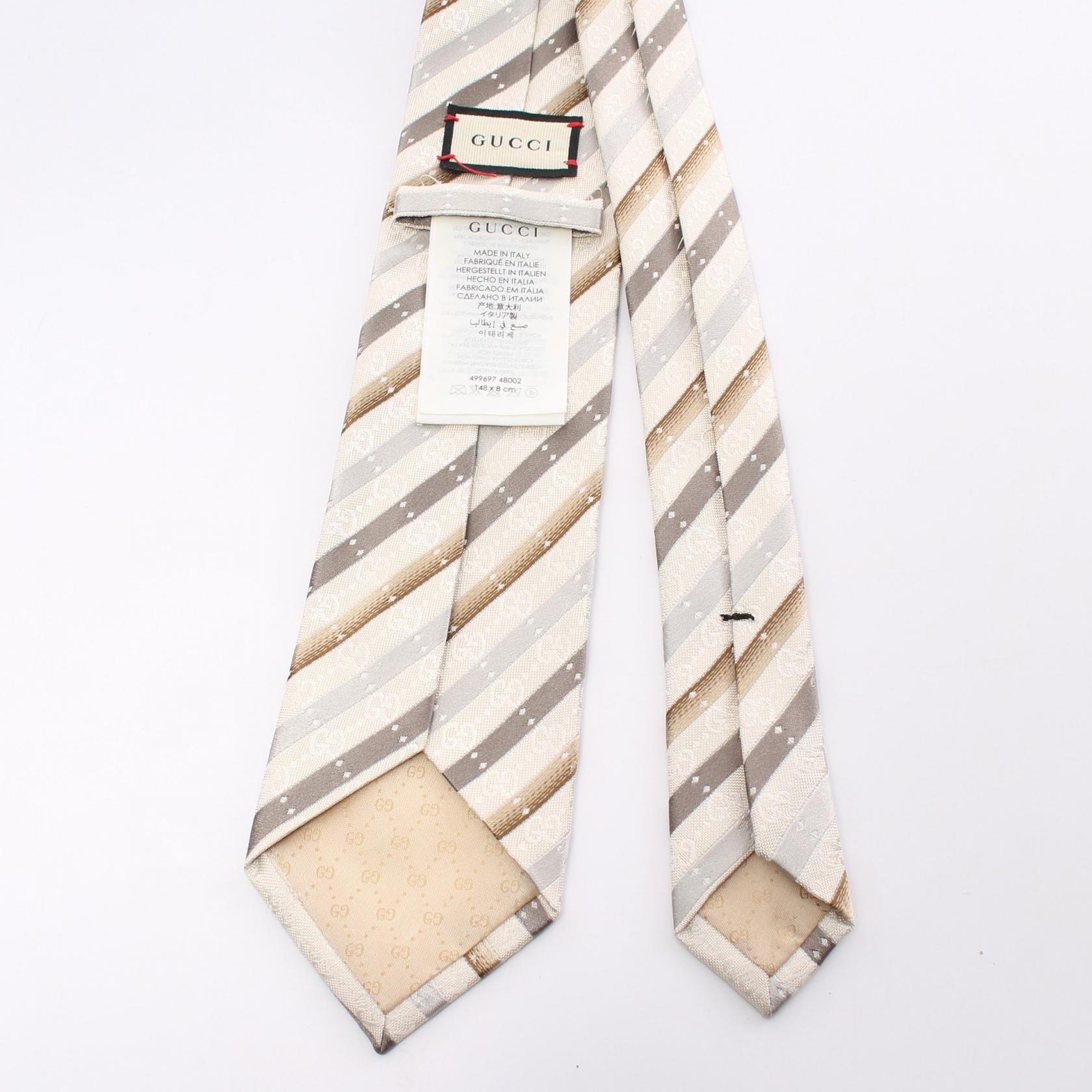 Gucci Silk FELISA GG Pattern Tie