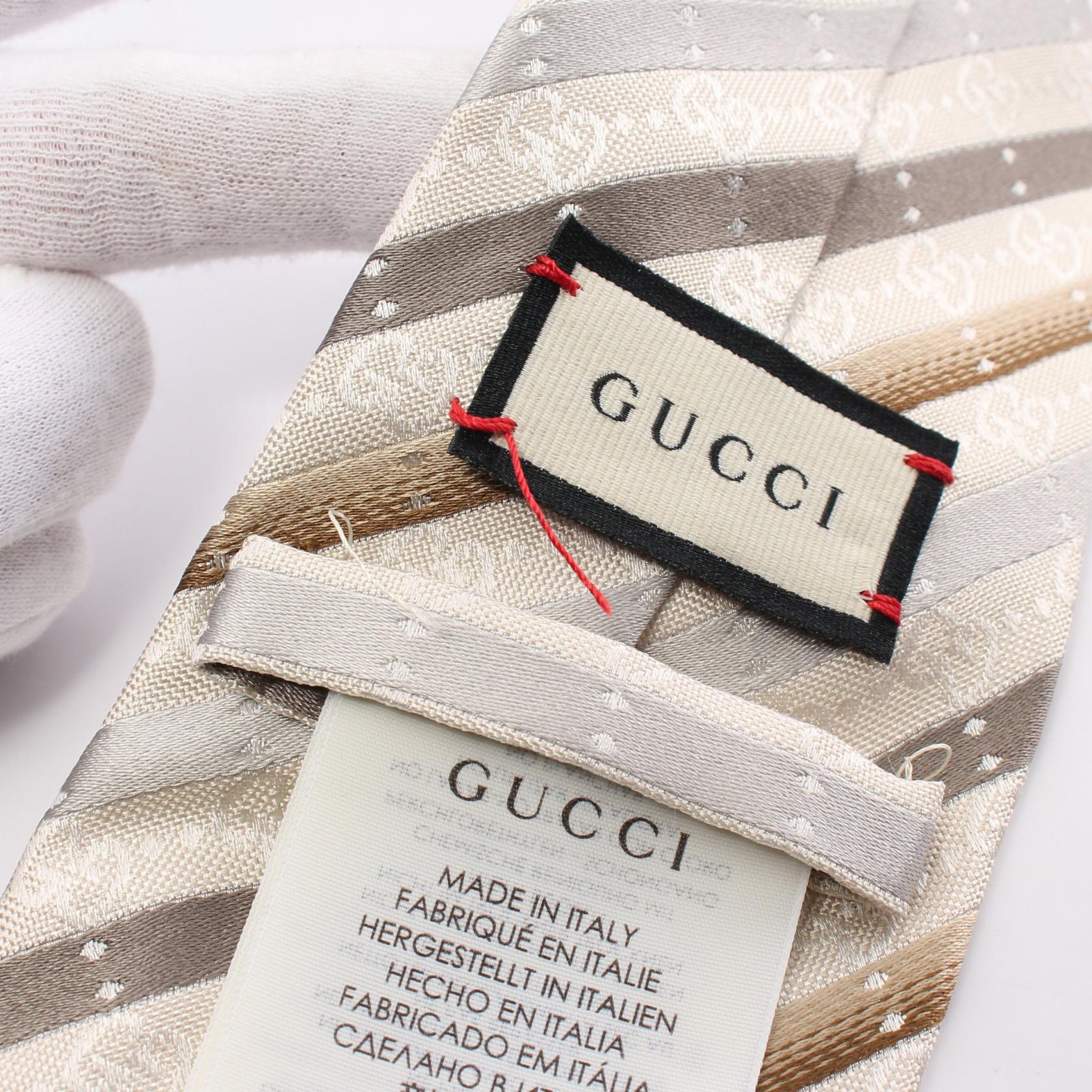 Gucci Silk FELISA GG Pattern Tie