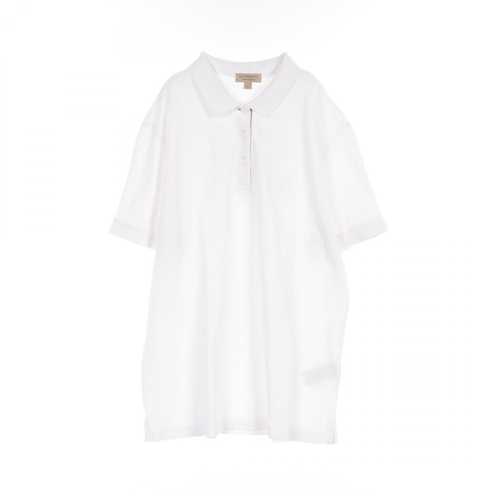 Burberry Cotton Polo Shirt White