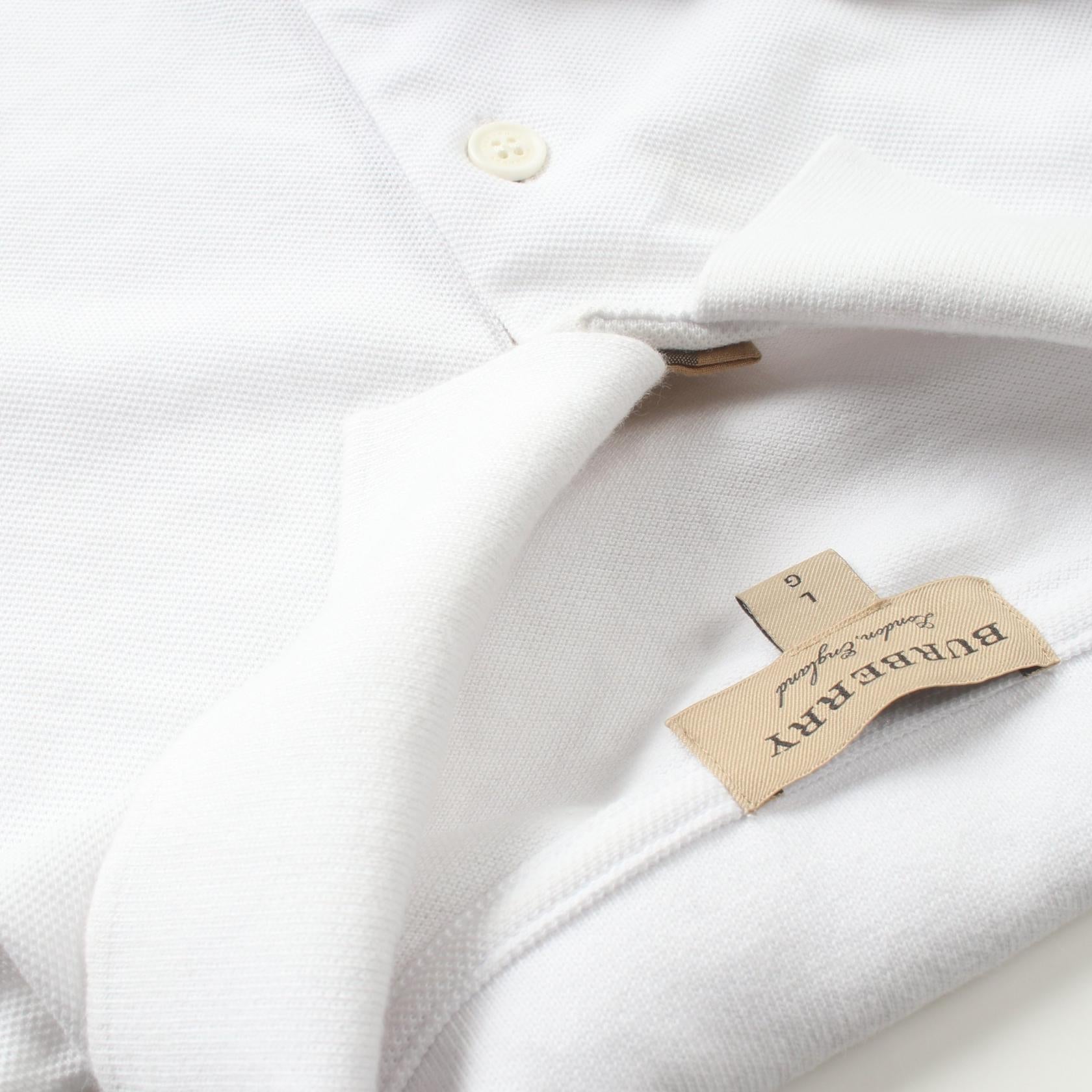 Burberry Cotton Polo Shirt White