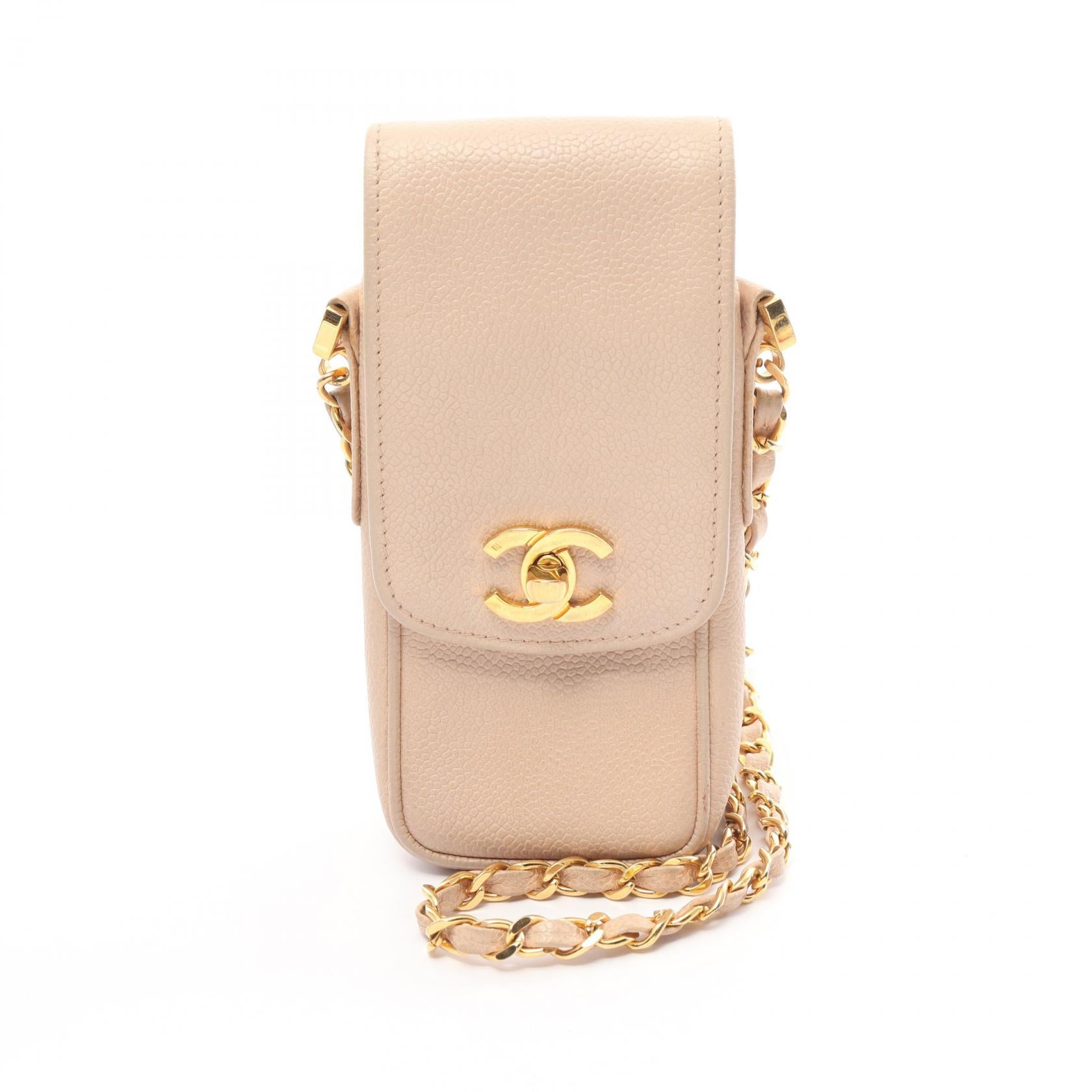 Chanel Caviar Skin Shoulder Bag Pink