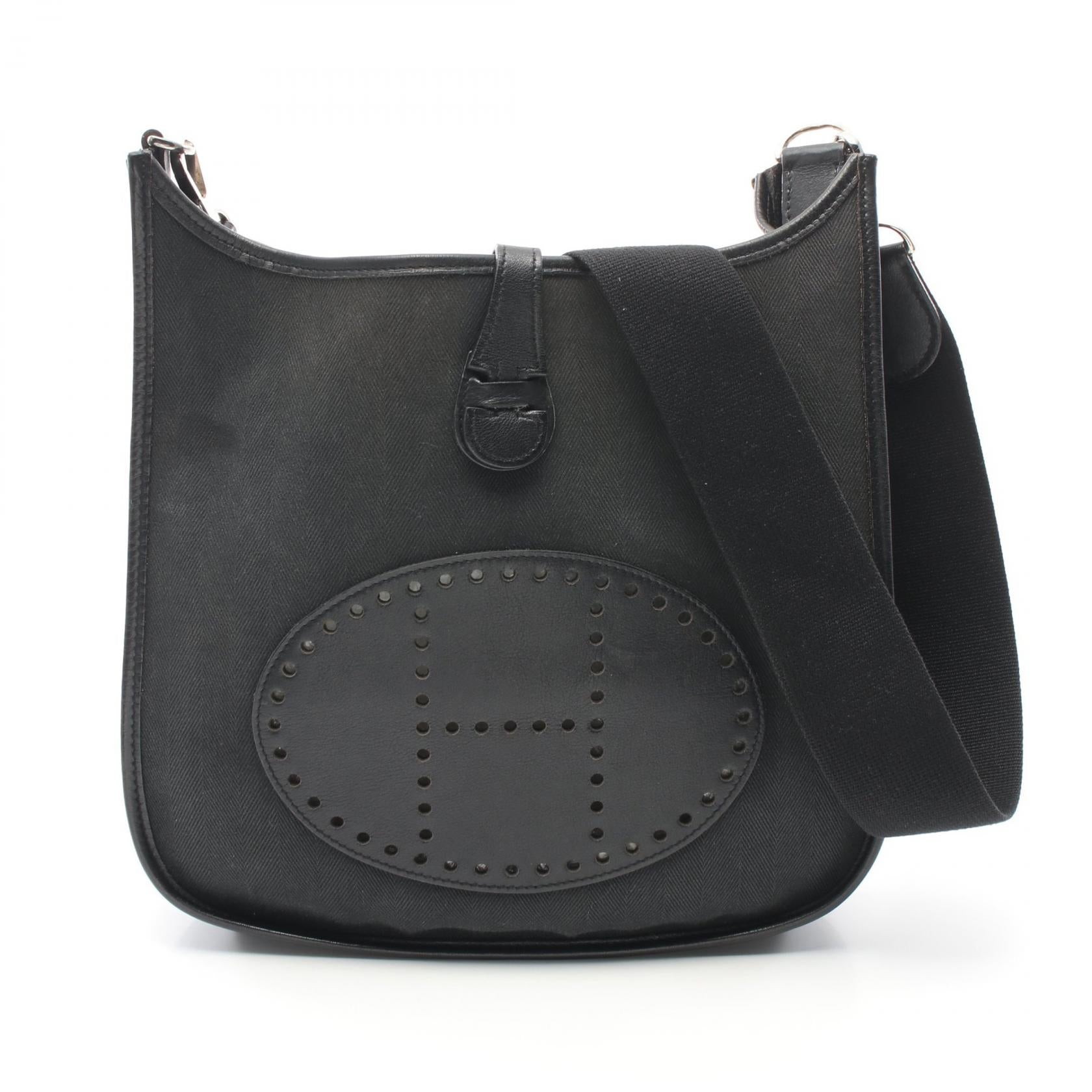 Hermes Evelyne PM Shoulder Bag Black