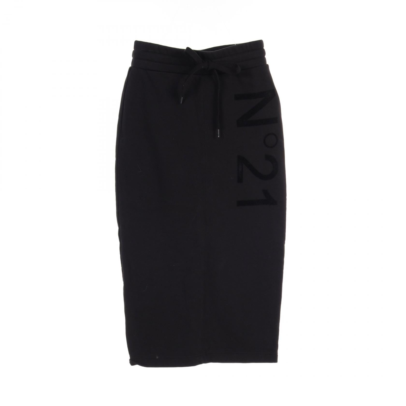 Numero Ventuno N°21 Cotton Skirt Black