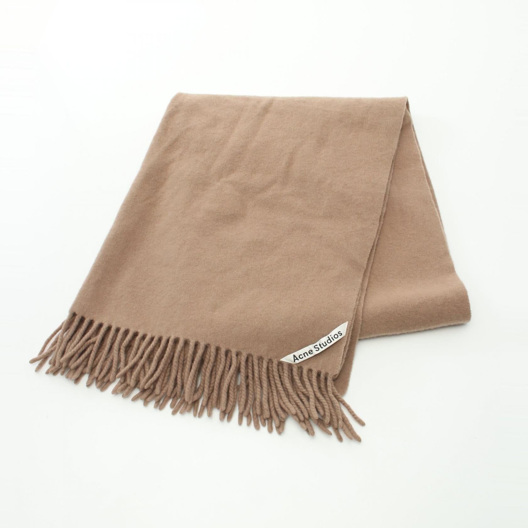 Acne Studios Wool Scarf Brown