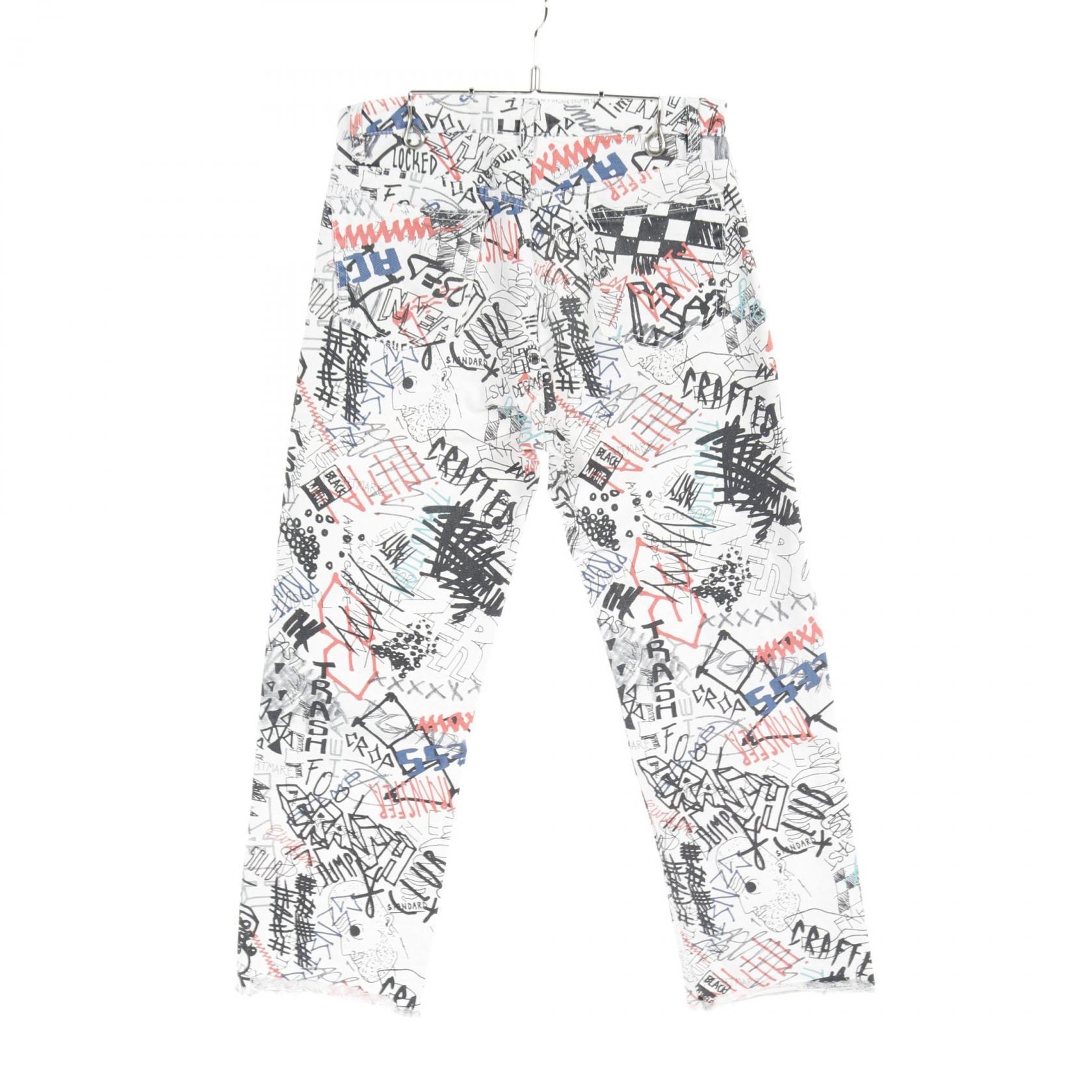 Maison Margiela Graffiti Splatter Capri Jeans