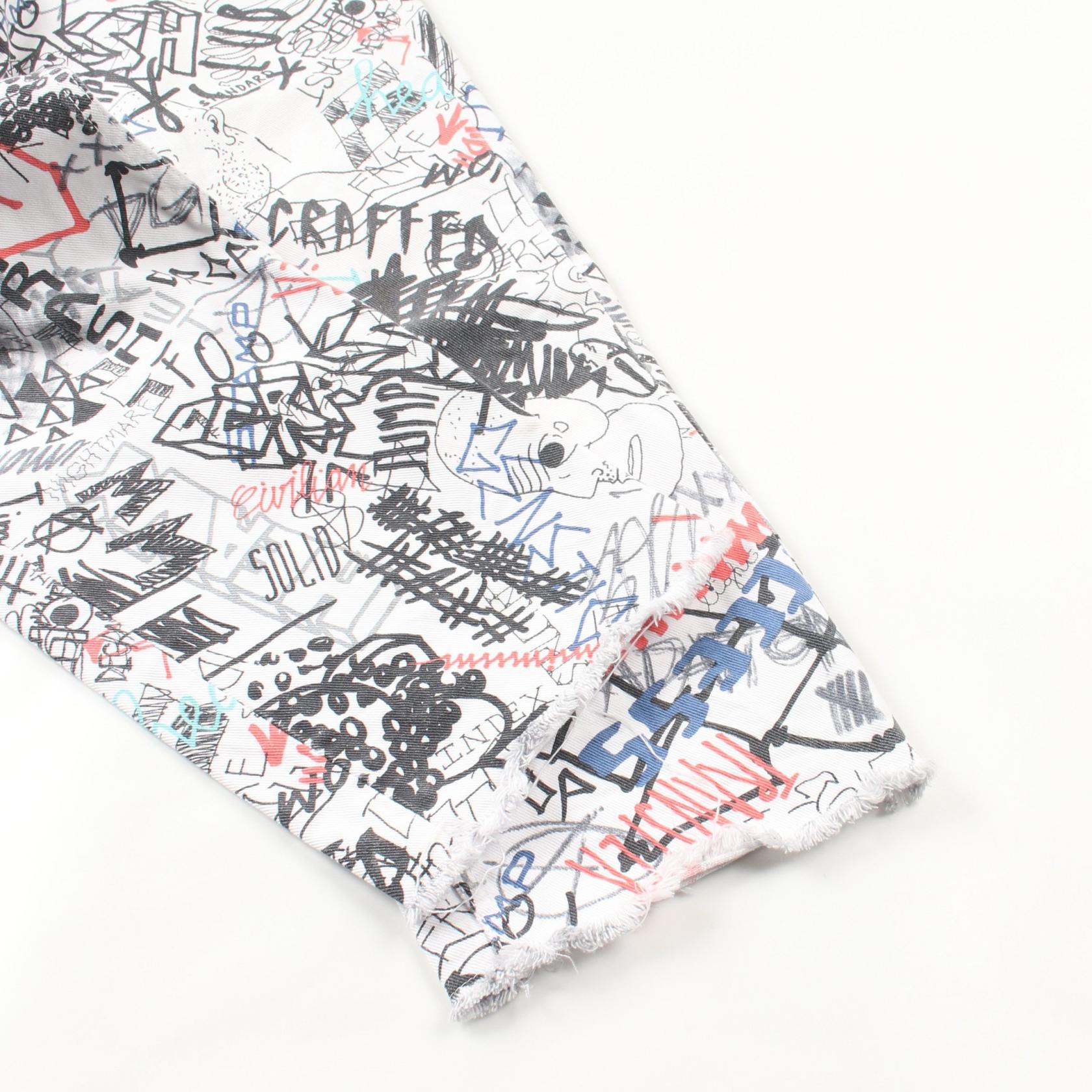 Maison Margiela Graffiti Splatter Capri Jeans