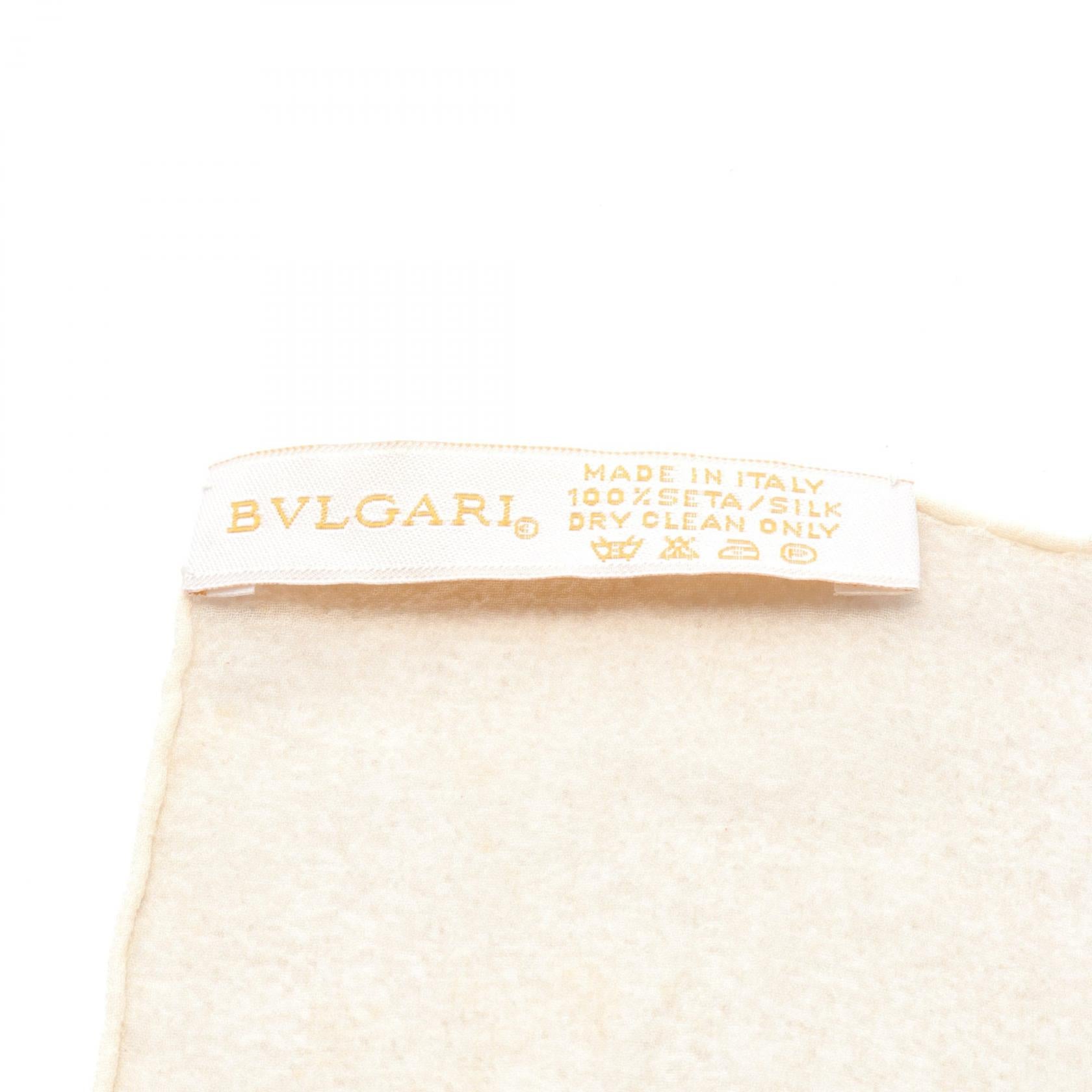 Bvlgari Silk Scarf Beige/Brown/Red