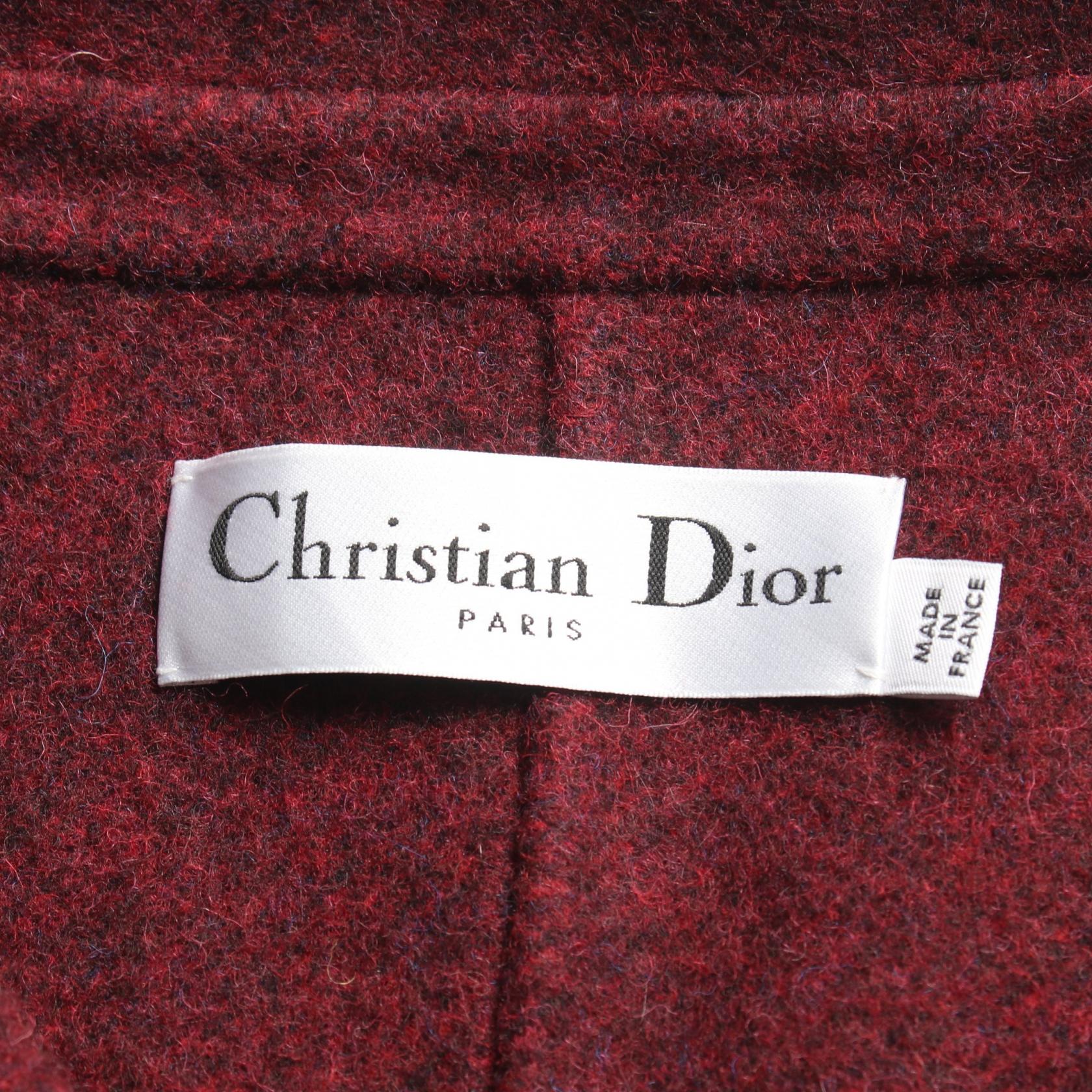 Dior Wool Vest Top Bordeaux