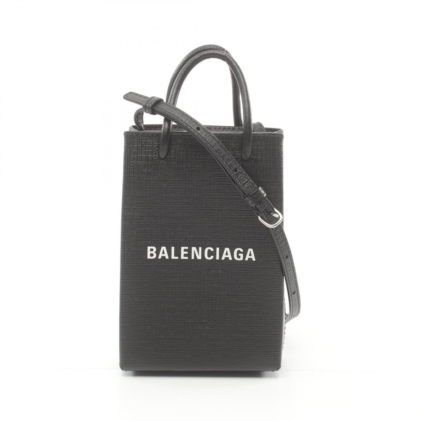 Balenciaga Leather Phone Holder Crossbody