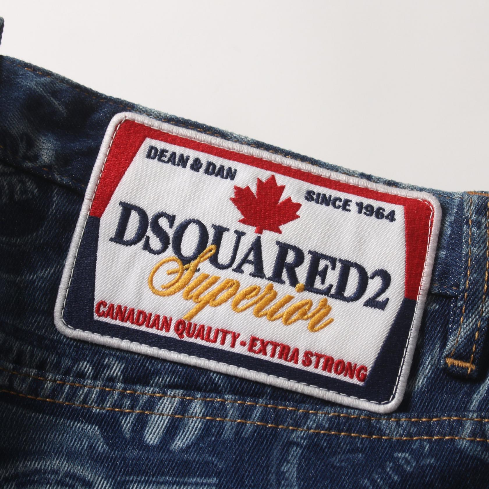 Dsquared2 Cotton Denim Pants Blue