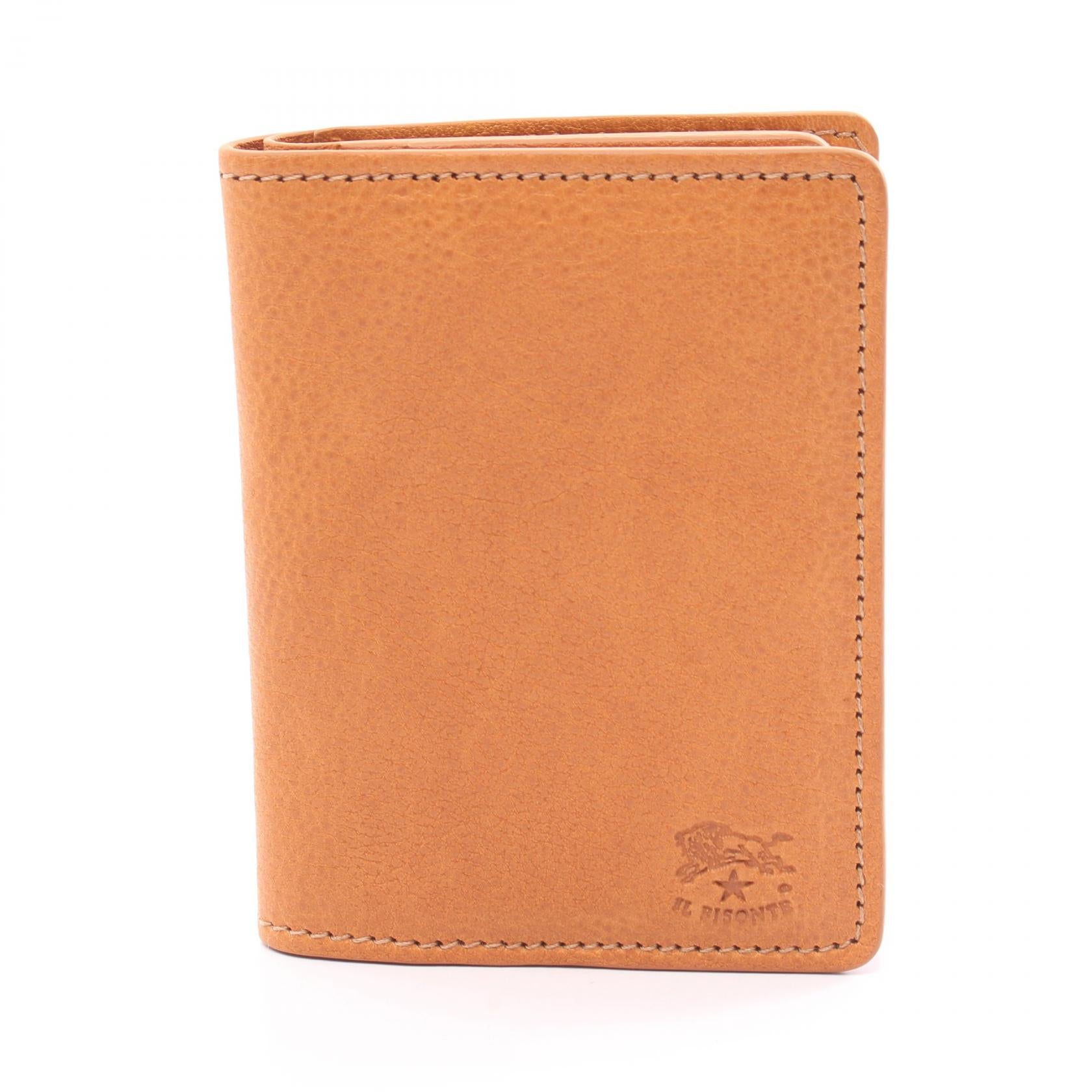 IL BISONTE ORIUOLO Leather Card Case Brown