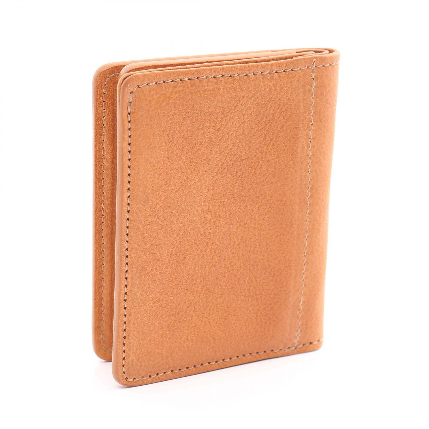 IL BISONTE ORIUOLO Leather Card Case Brown