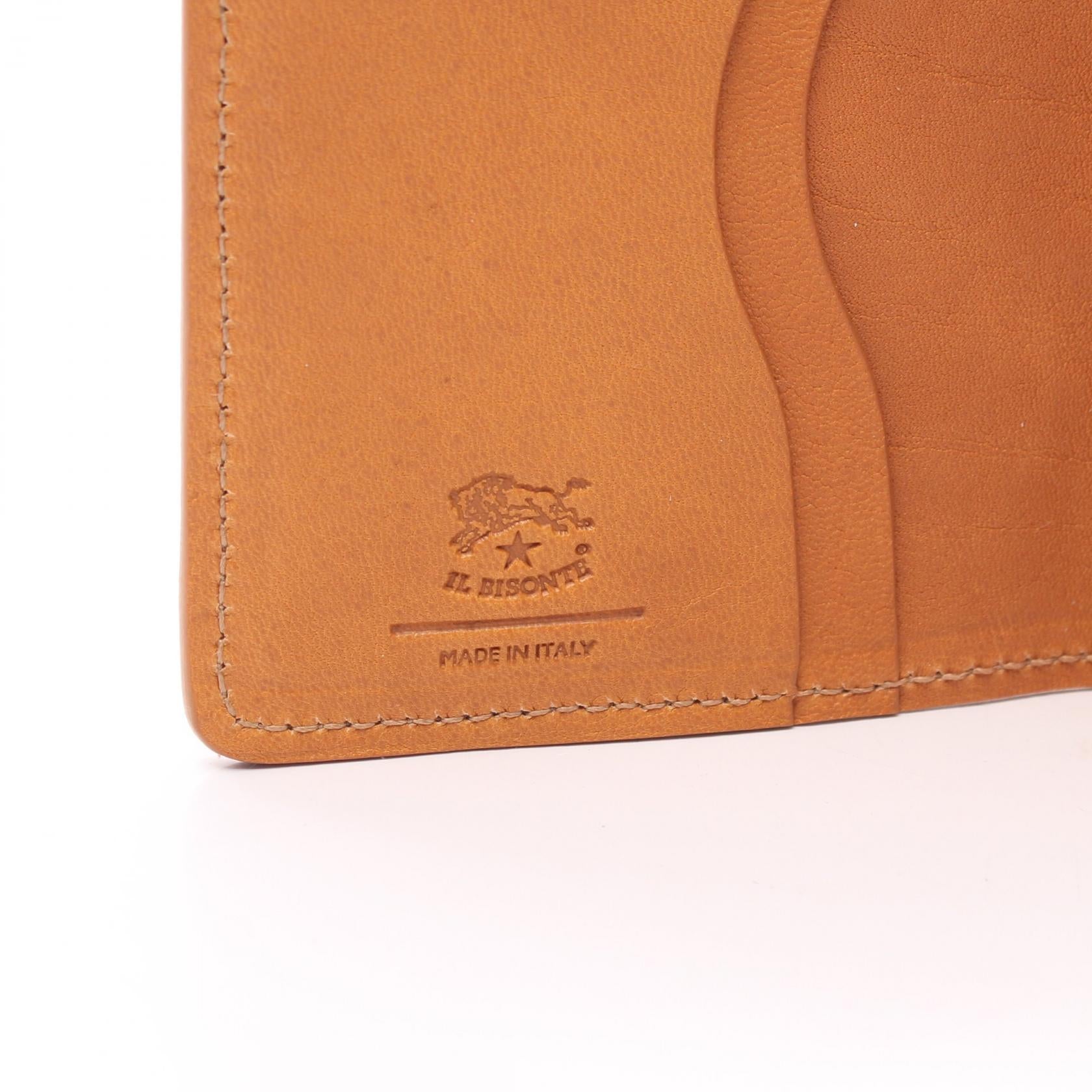 IL BISONTE ORIUOLO Leather Card Case Brown