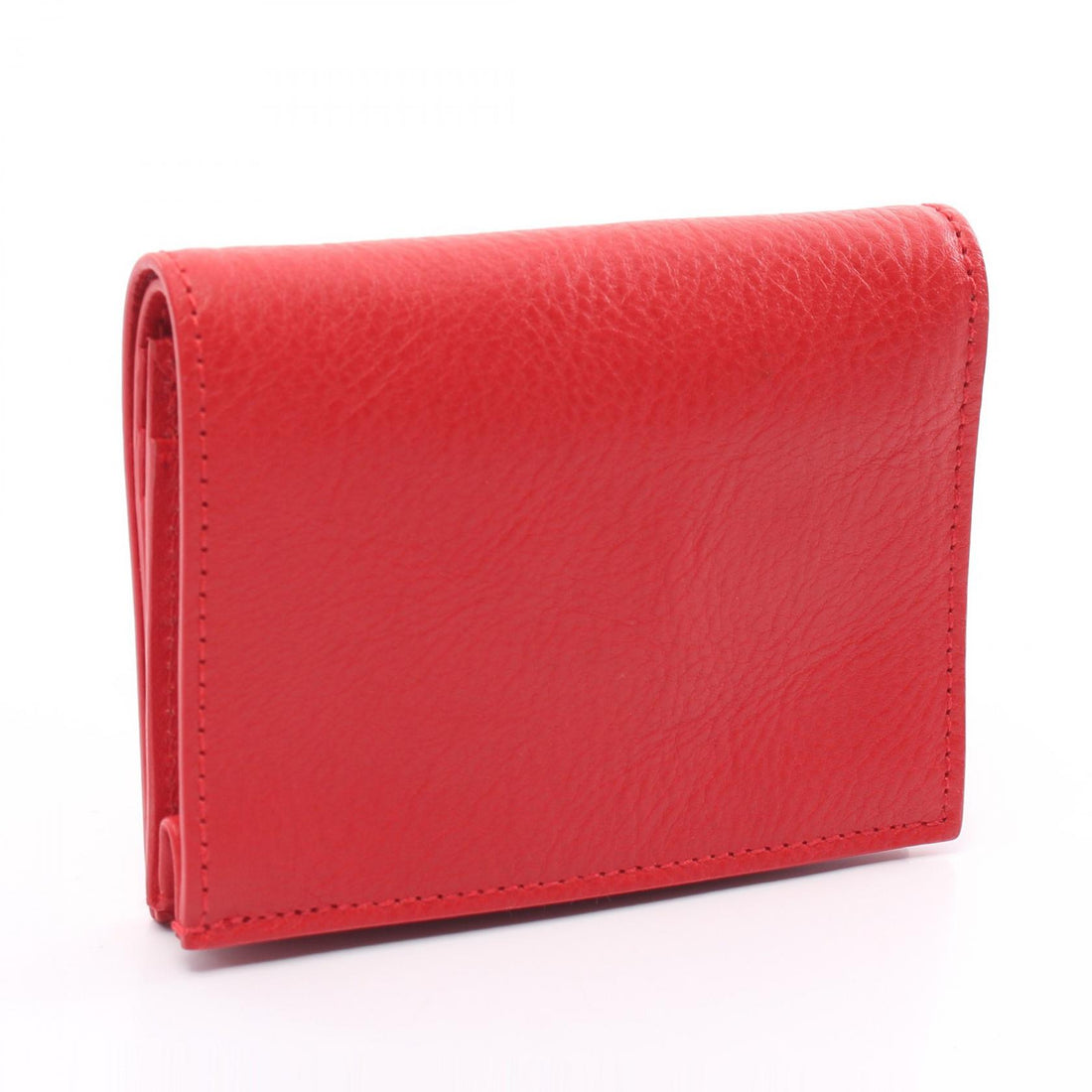 IL BISONTE OLIVETA Leather Bifold Wallet Red