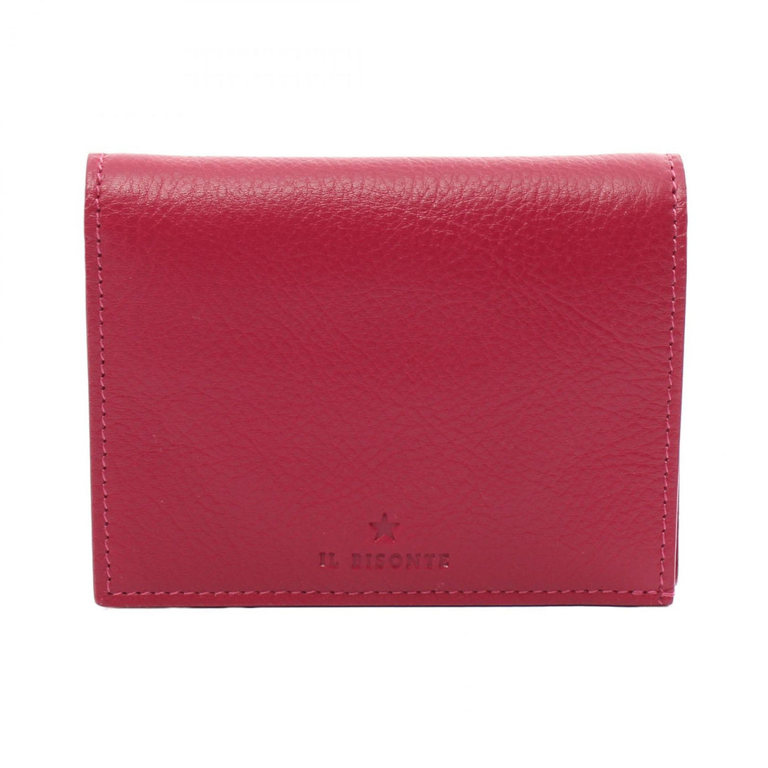 IL BISONTE OLIVETA Leather Bifold Wallet Pink