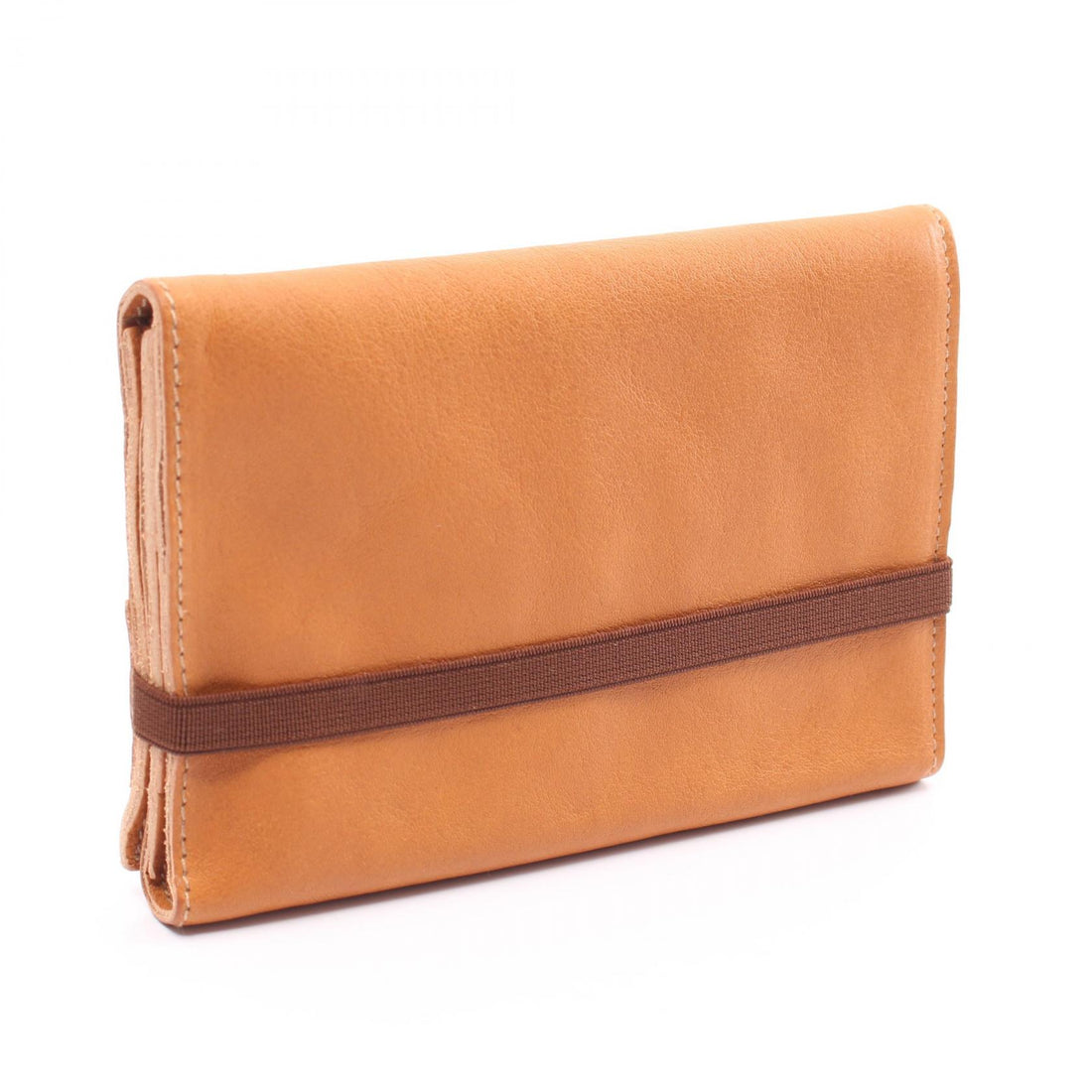 IL BISONTE Leather Trifold Wallet Brown