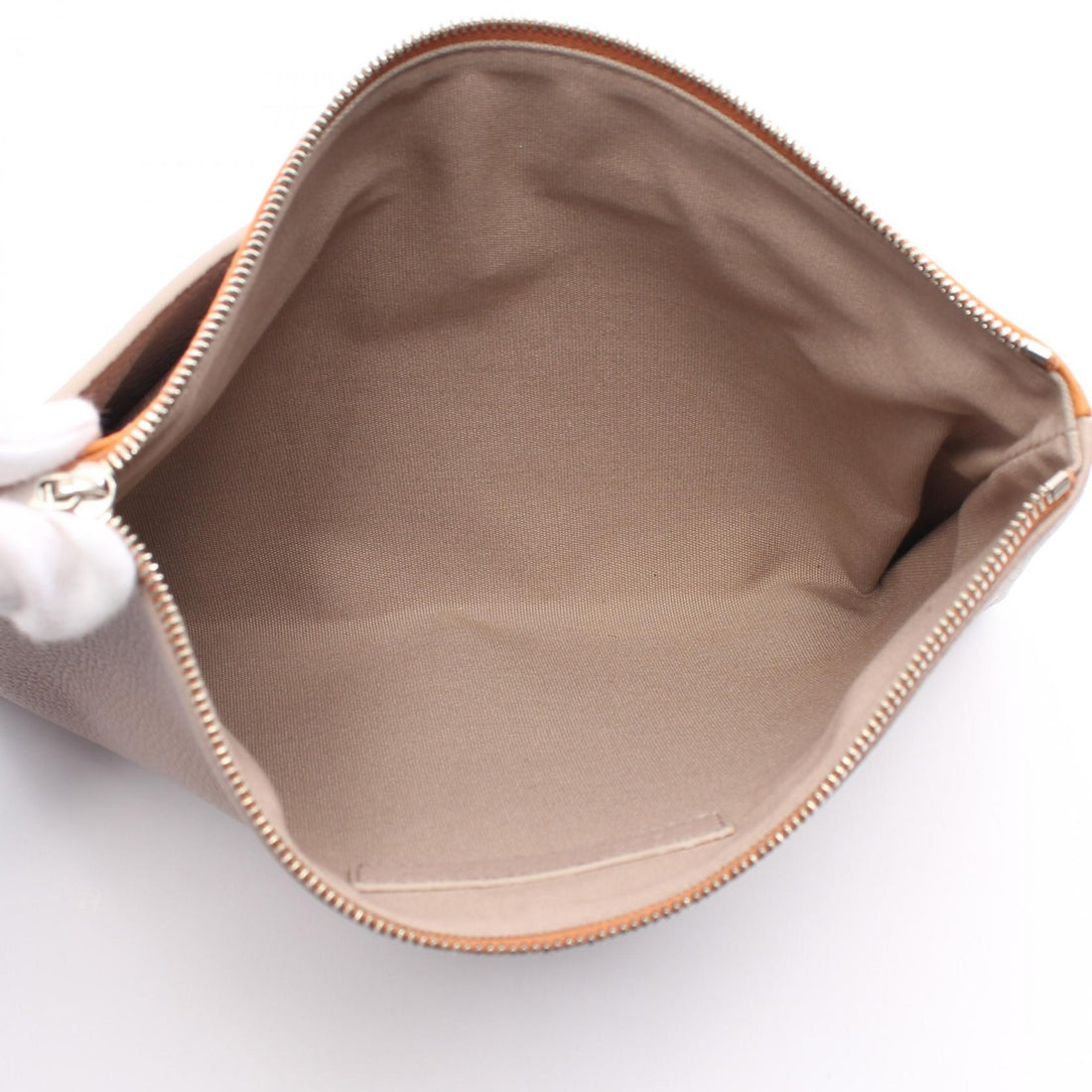 IL BISONTE PIANOSA Leather Pouch Beige