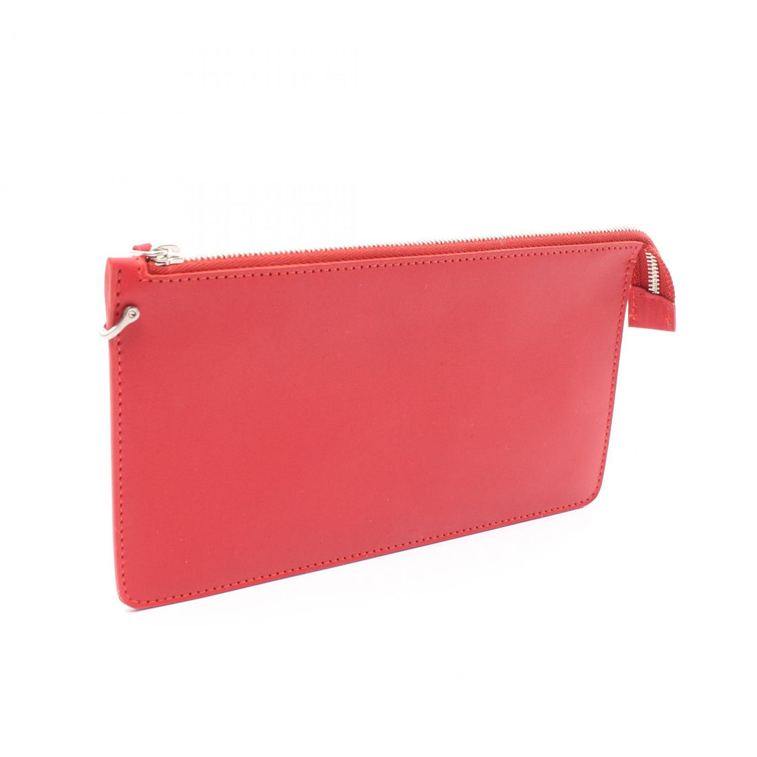 IL BISONTE Leather Pouch Bag Red