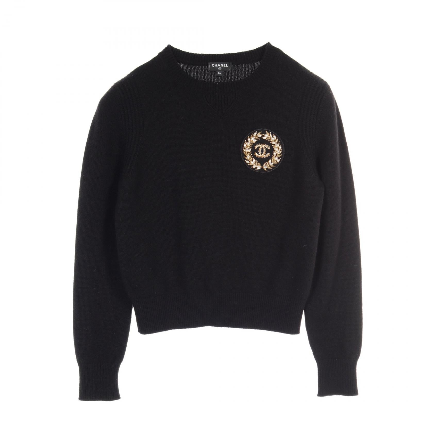 Chanel Cashmere Coco Mark Knit Top