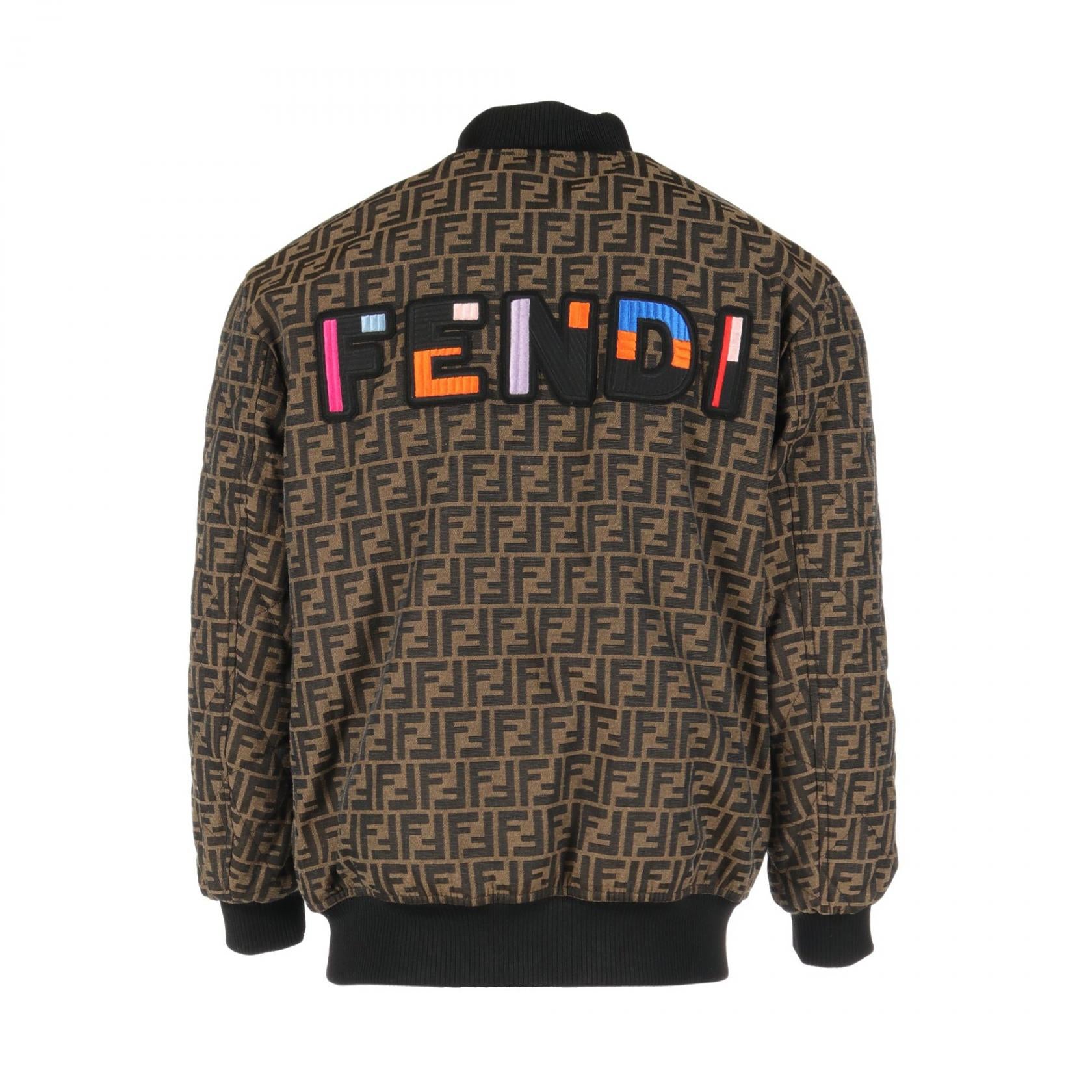 Fendi Zucca Polyester Jacket Brown/Black