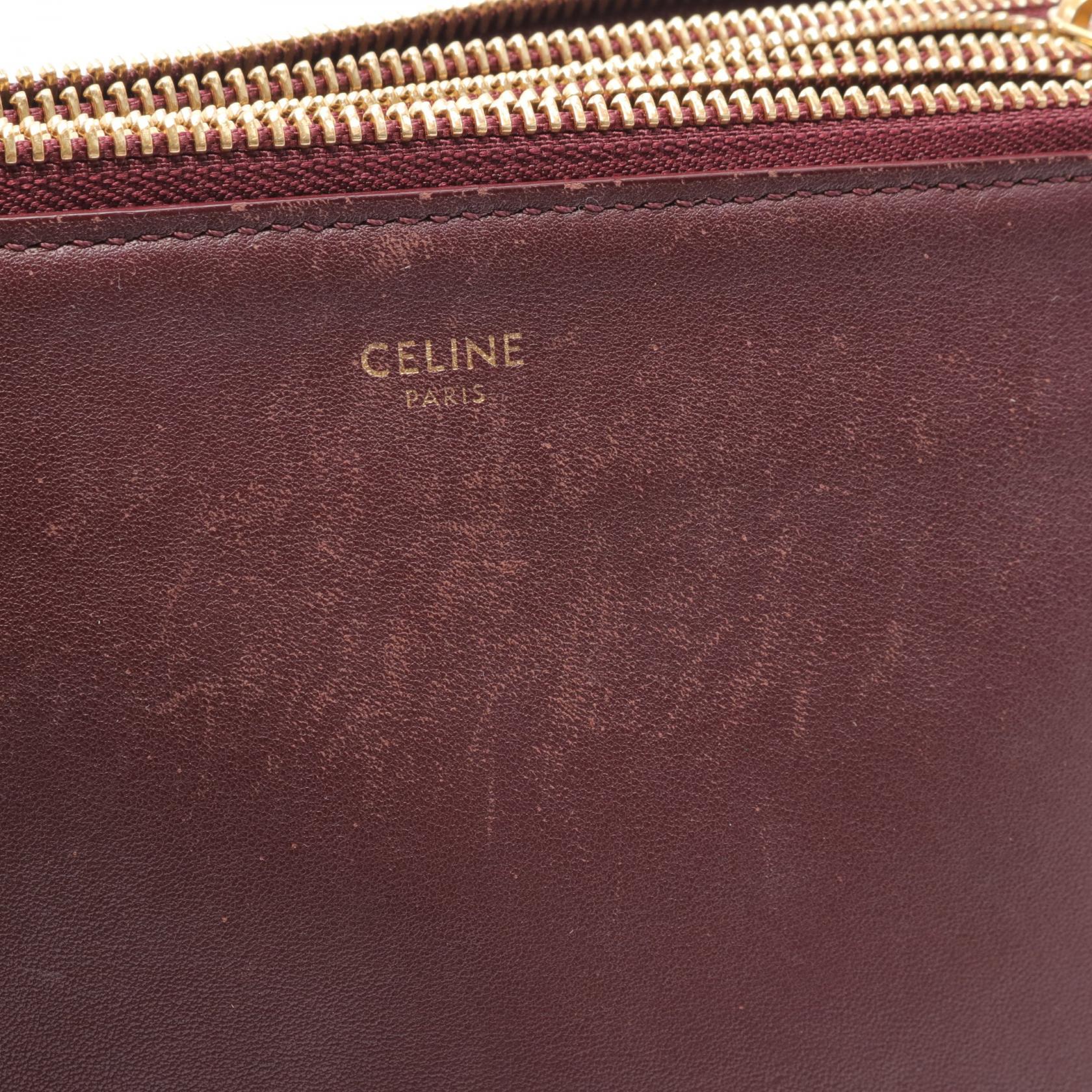 Celine Trio Small Leather Shoulder Bag