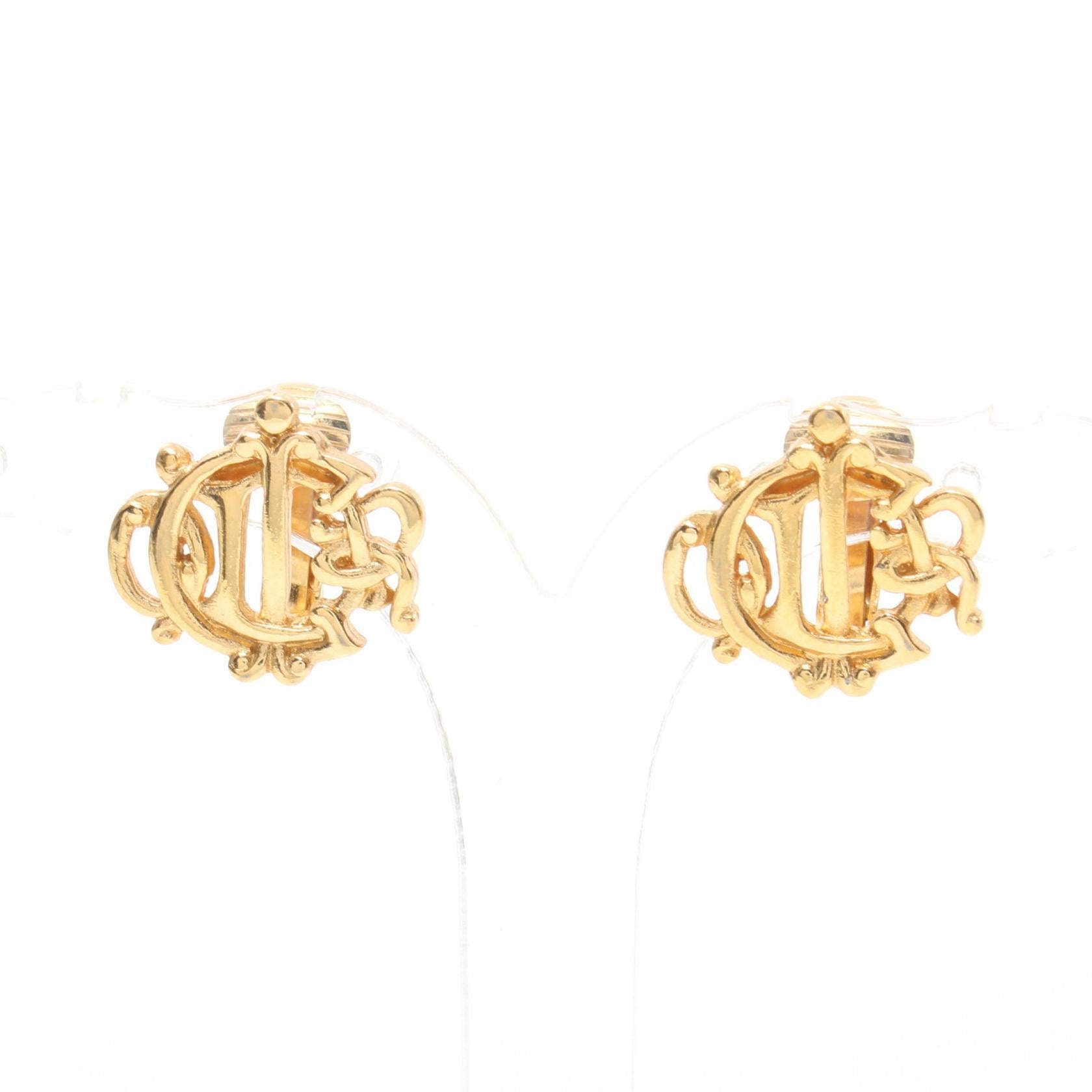 Dior Gold Plated Earrings Jewelry