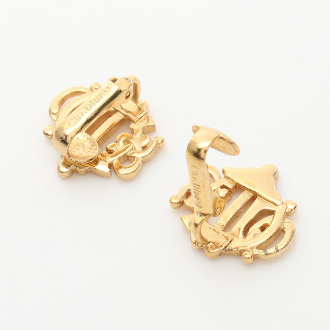 Dior Gold Plated Earrings Jewelry